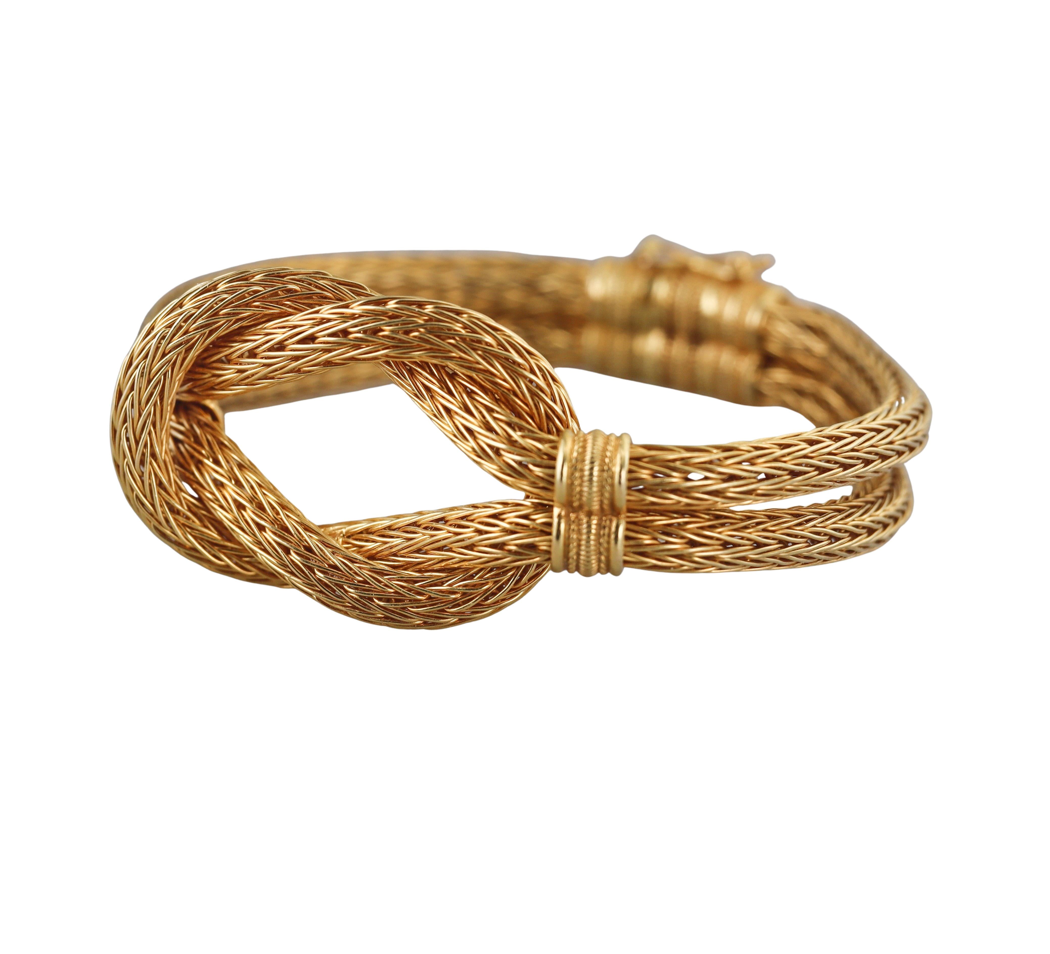 Lalaounis Greece Hercules Knot Gold Bracelet