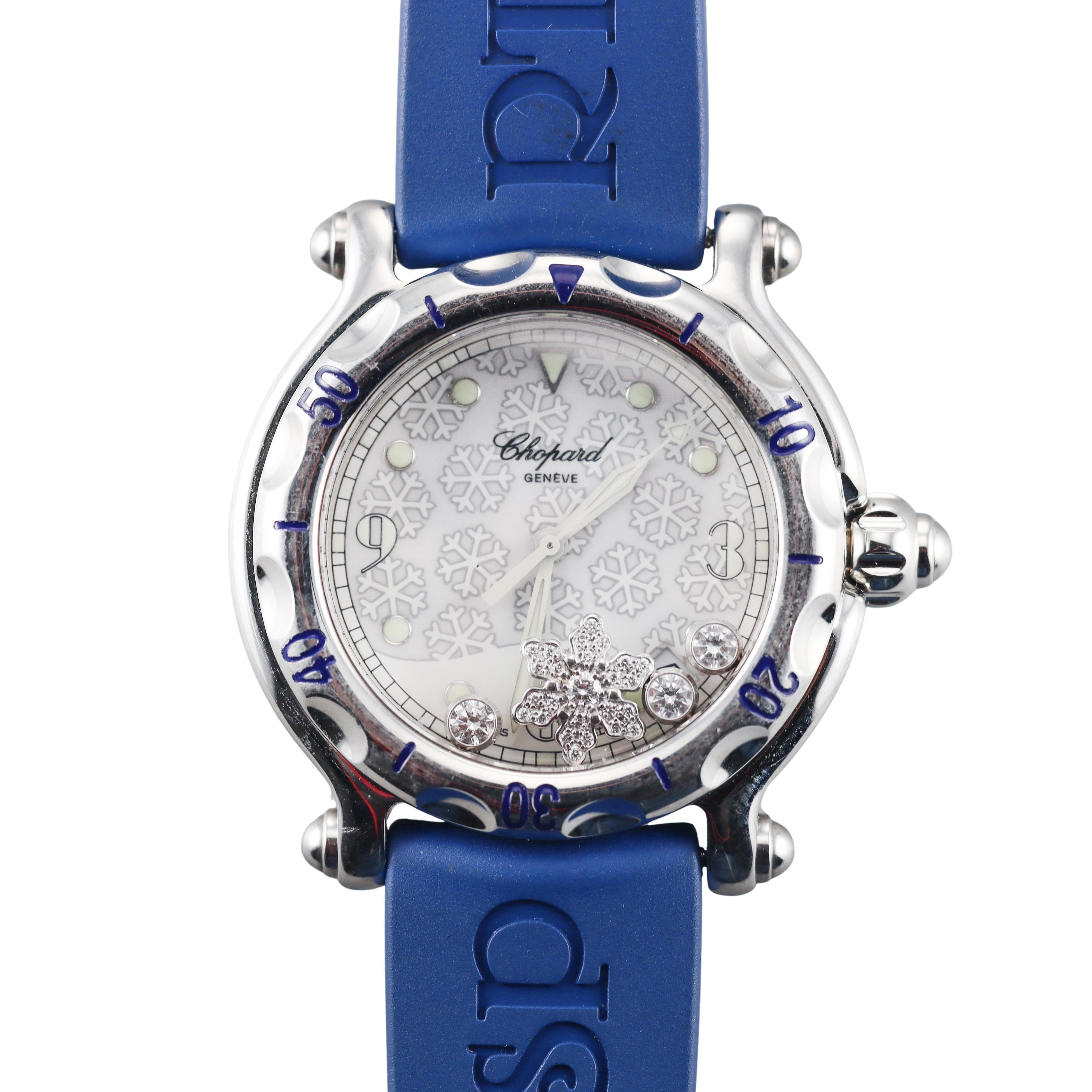 Chopard Happy Sport Diamond Stainless Steel Watch 28/8948