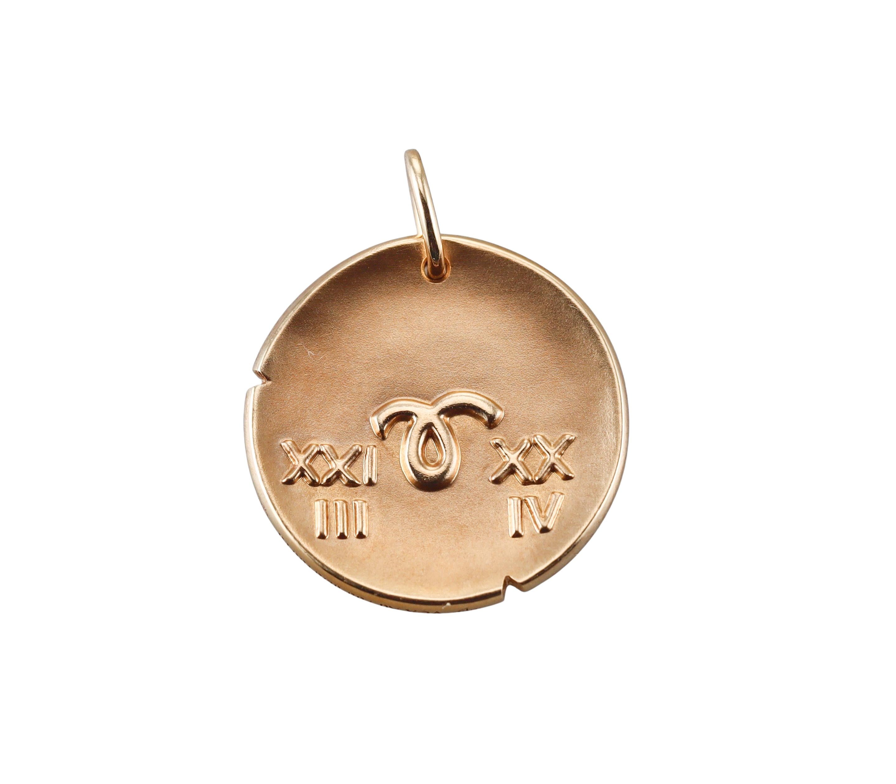Van Cleef & Arpels Zodiaque Aries Zodiac Sign Gold Pendant