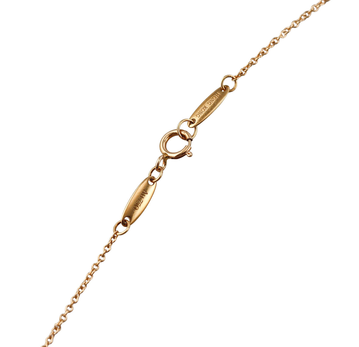 Tiffany & Co Elsa Peretti Jade Eternal Circle Pendant Gold Necklace