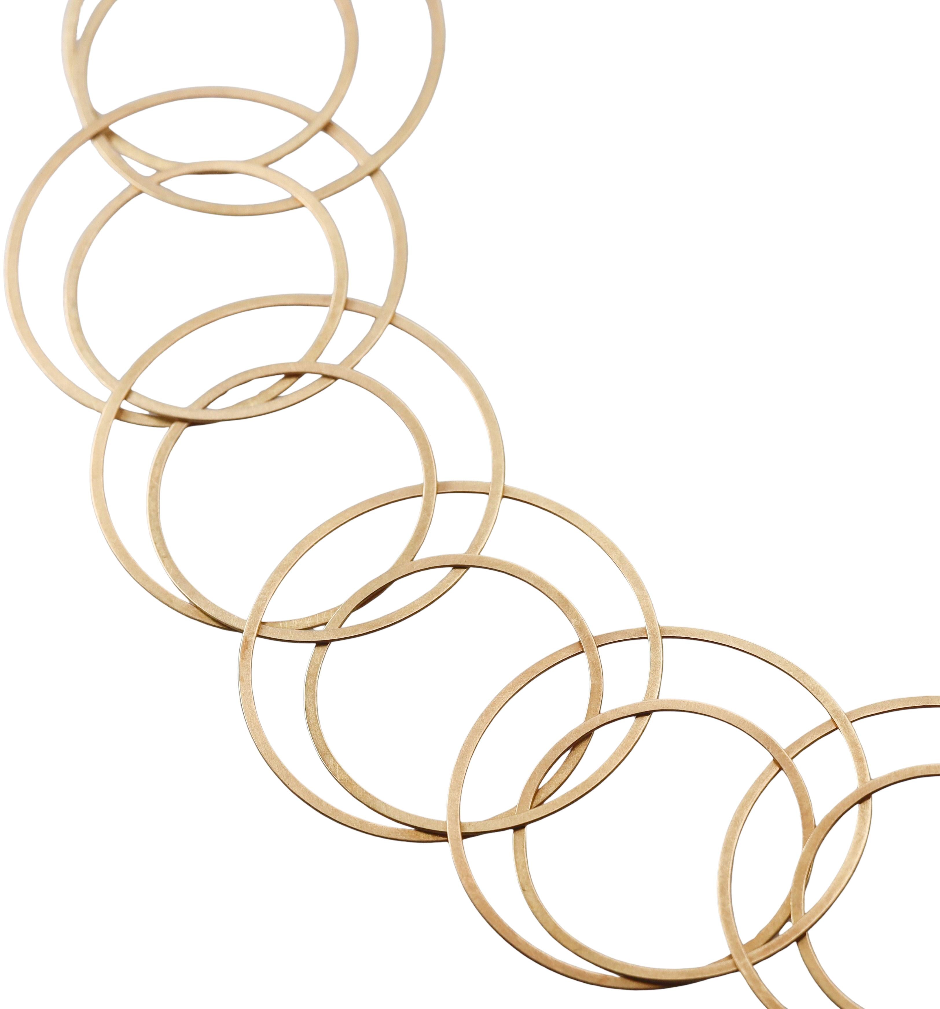 Niessing Modernist Gold Circle Link Necklace