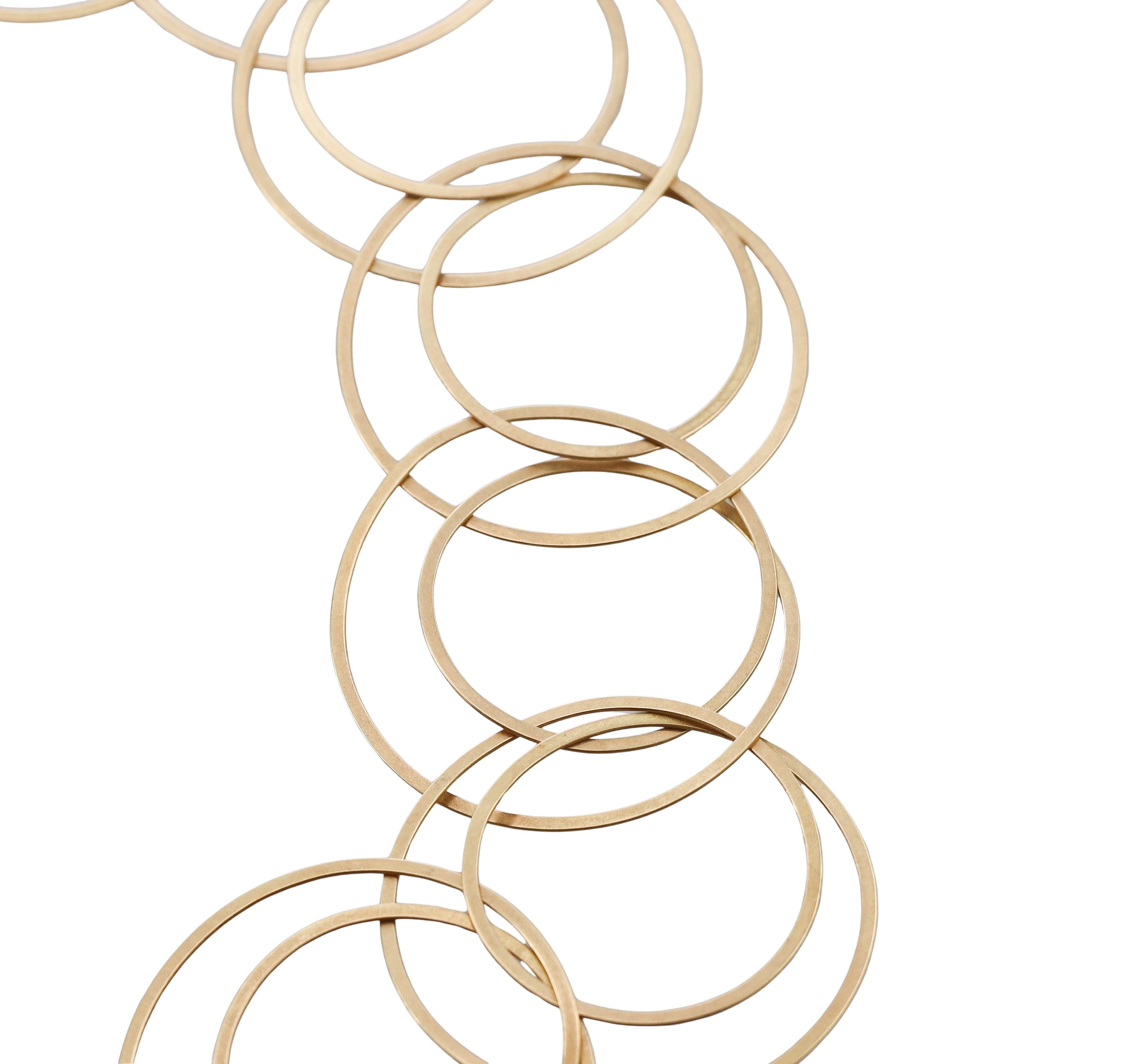 Niessing Modernist Gold Circle Link Necklace