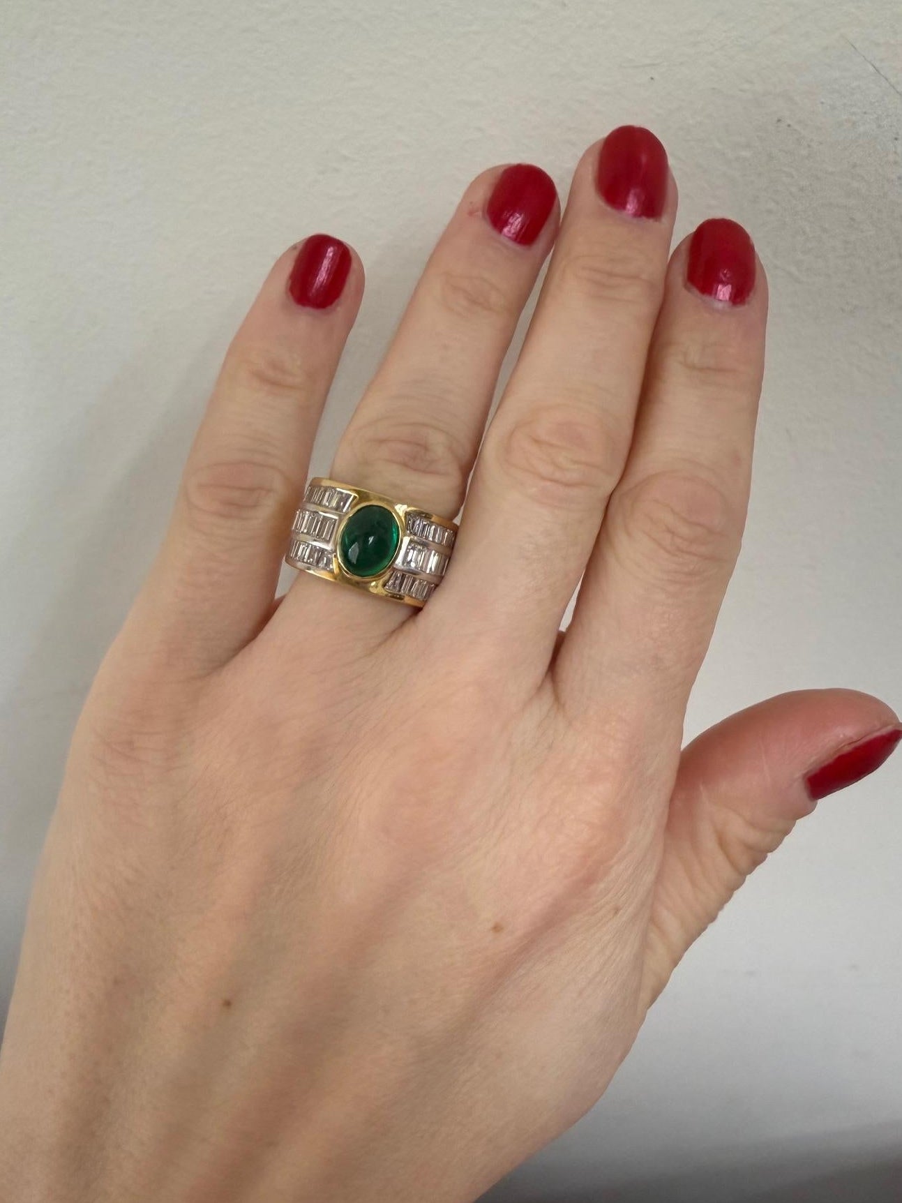 Emerald Diamond Gold Ring