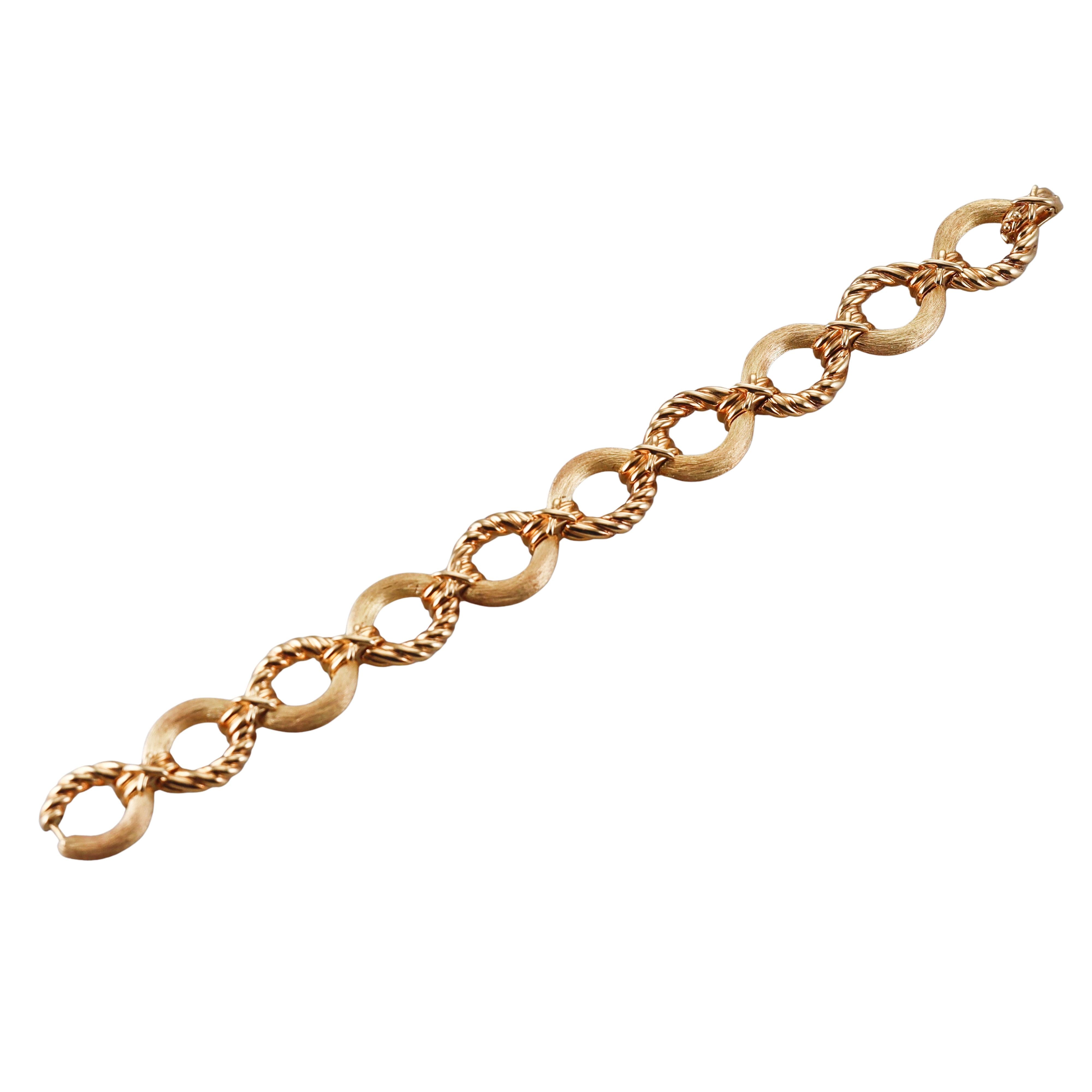 Tiffany & Co Schlumberger Gold Oval Link Bracelet