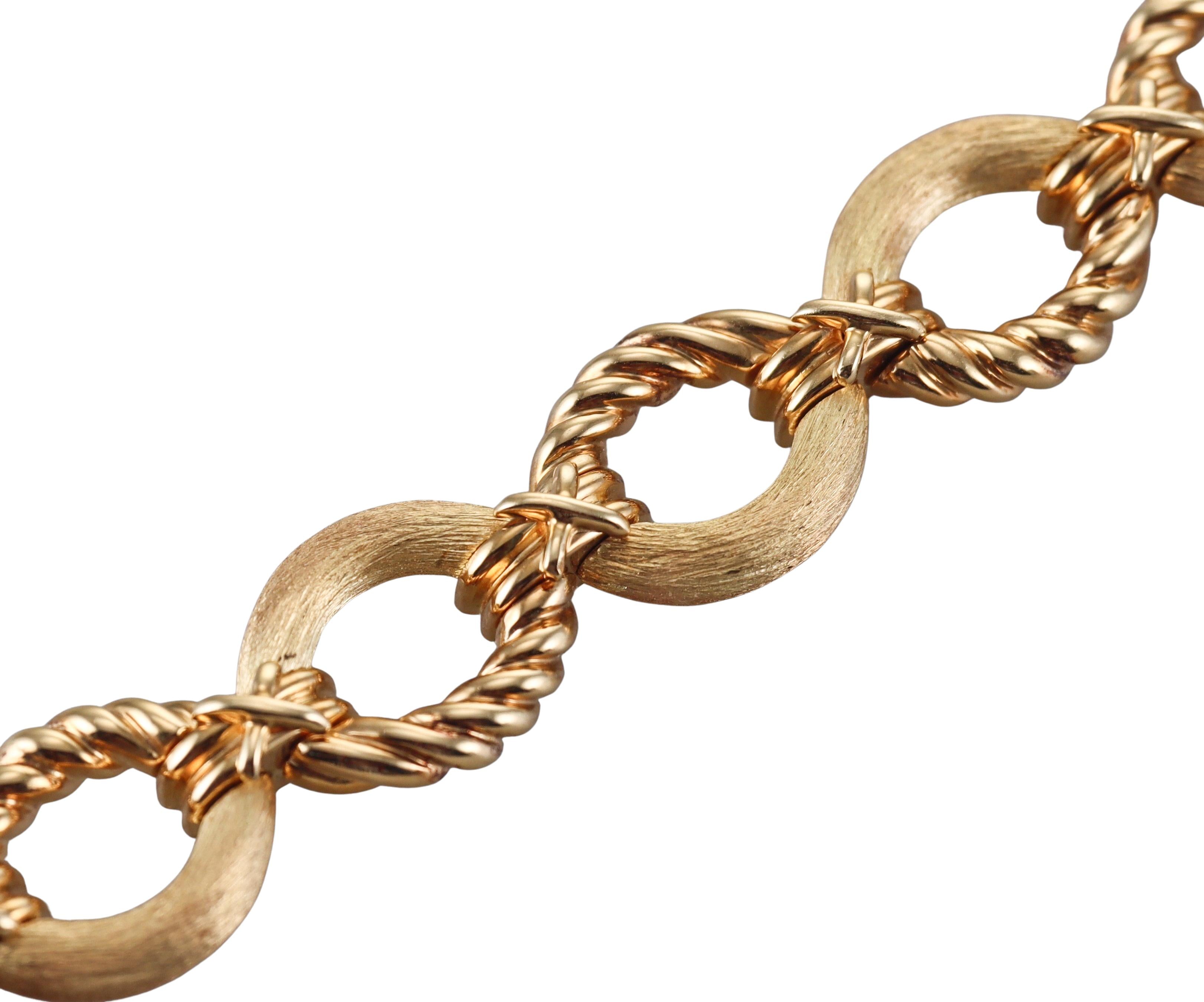 Tiffany & Co Schlumberger Gold Oval Link Bracelet
