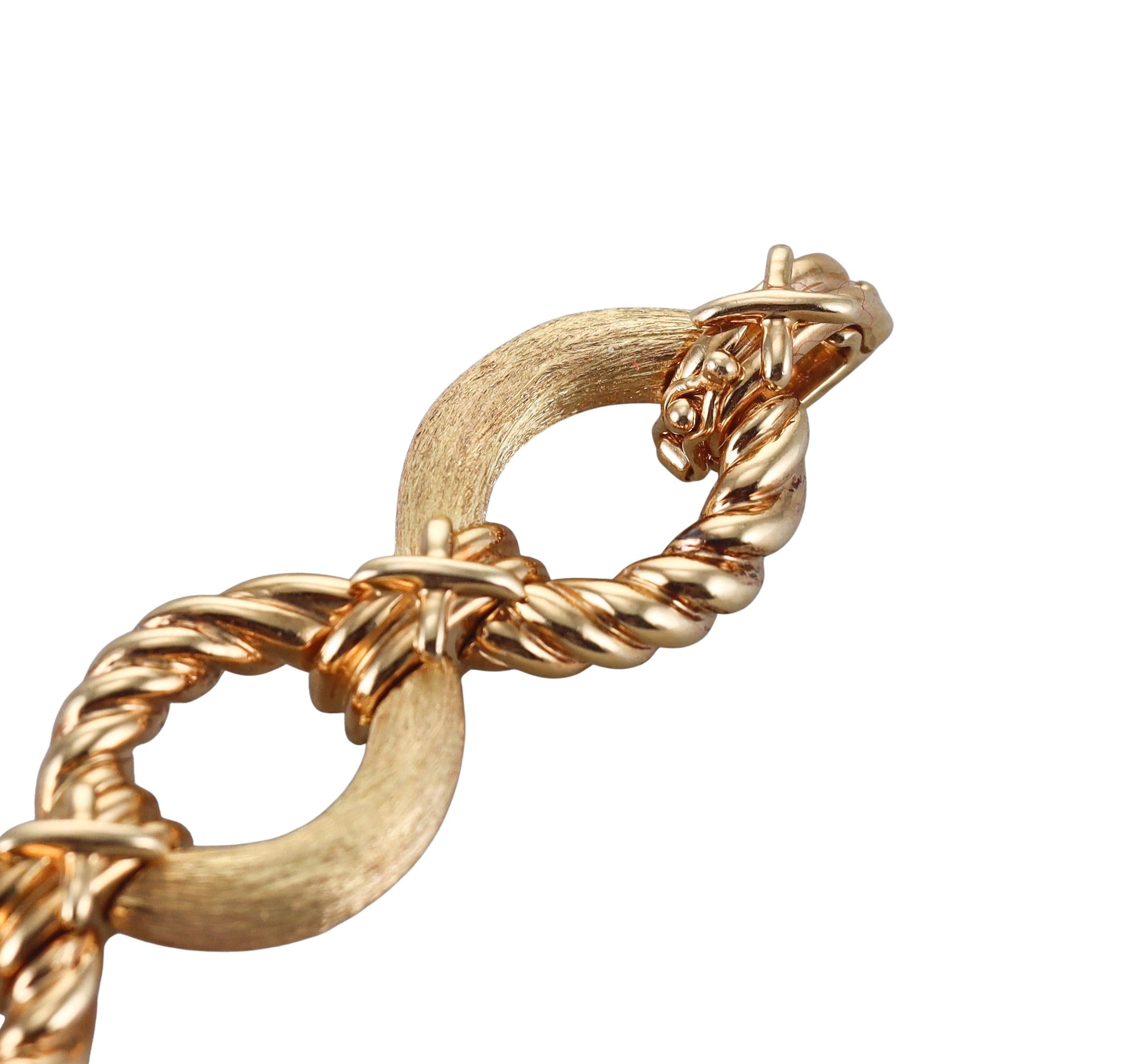Tiffany & Co Schlumberger Gold Oval Link Bracelet