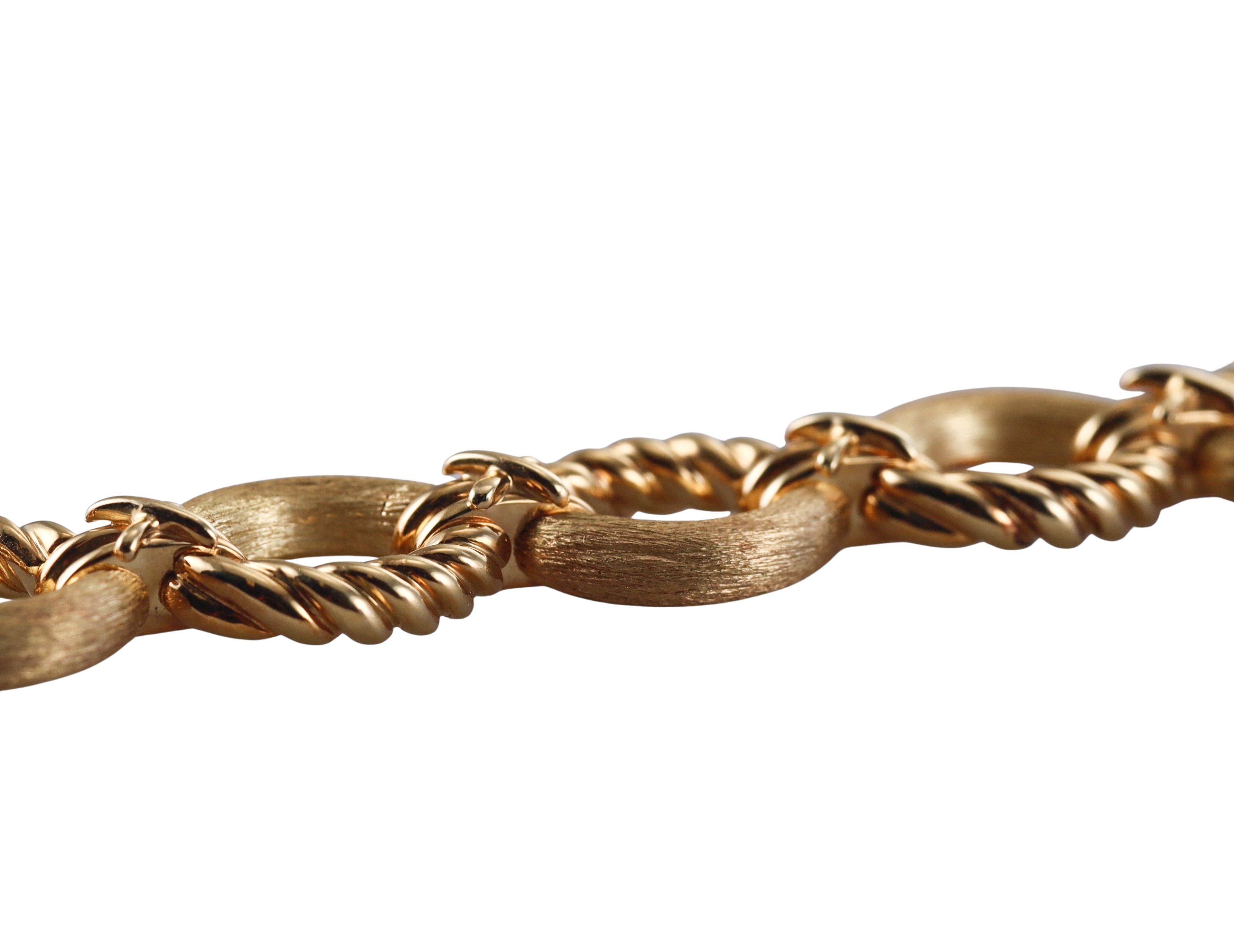Tiffany & Co Schlumberger Gold Oval Link Bracelet