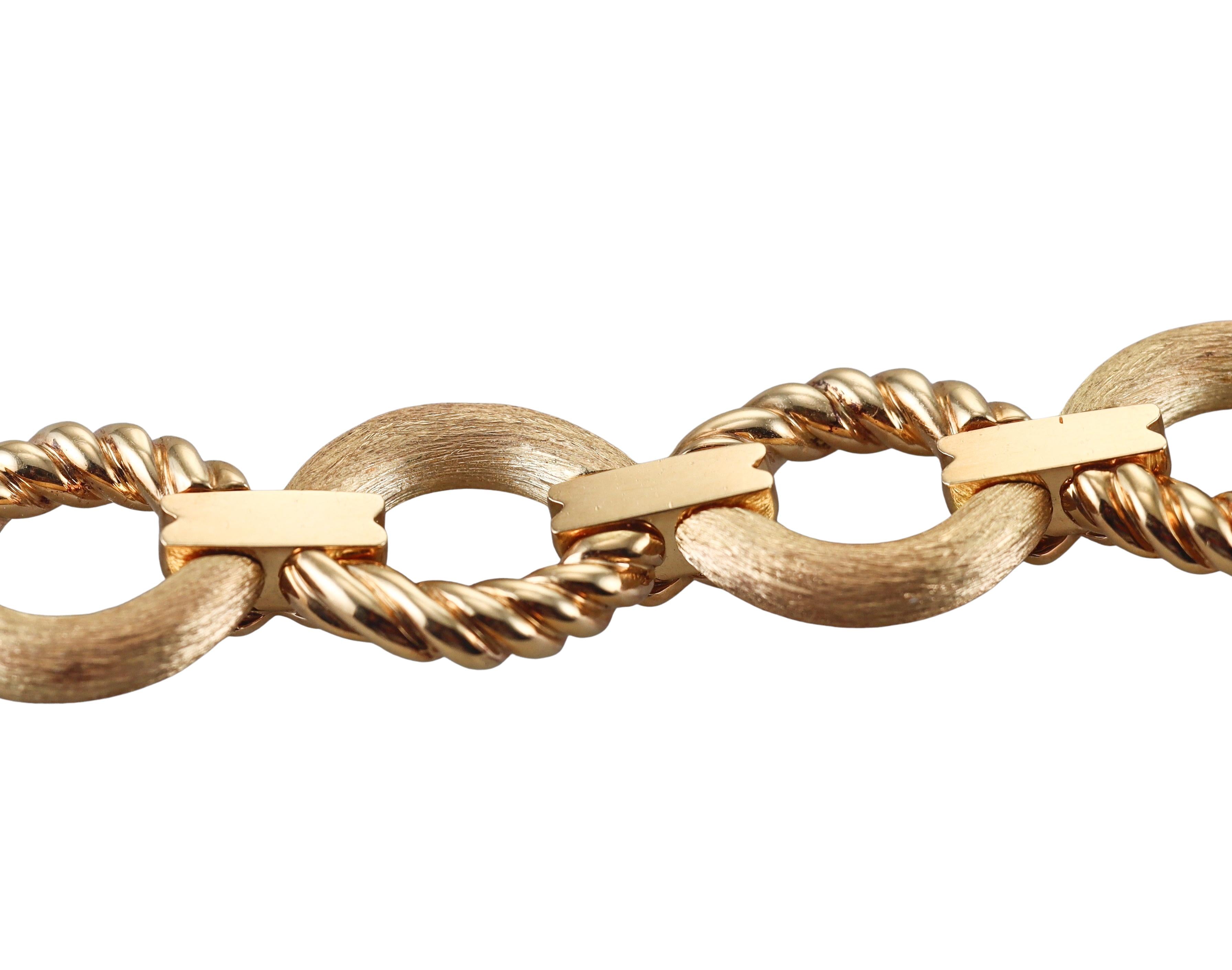 Tiffany & Co Schlumberger Gold Oval Link Bracelet