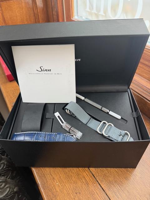 Sinn 103 A SA B Limited Edition Blue Chronograph Classic Pilot Watch