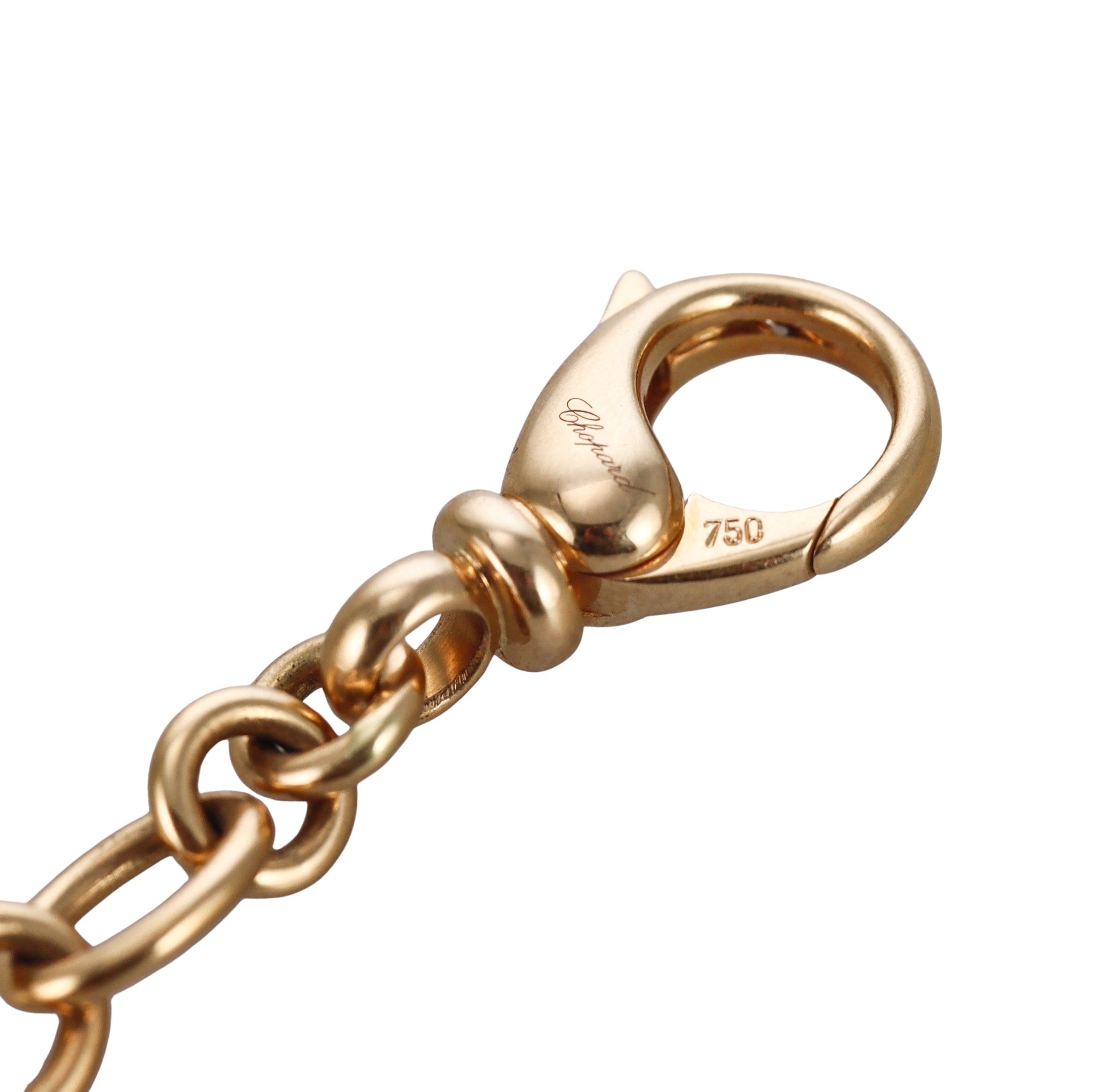 Chopard Happy Diamonds Clown Bear Elephant Fish Charm Gold Bracelet