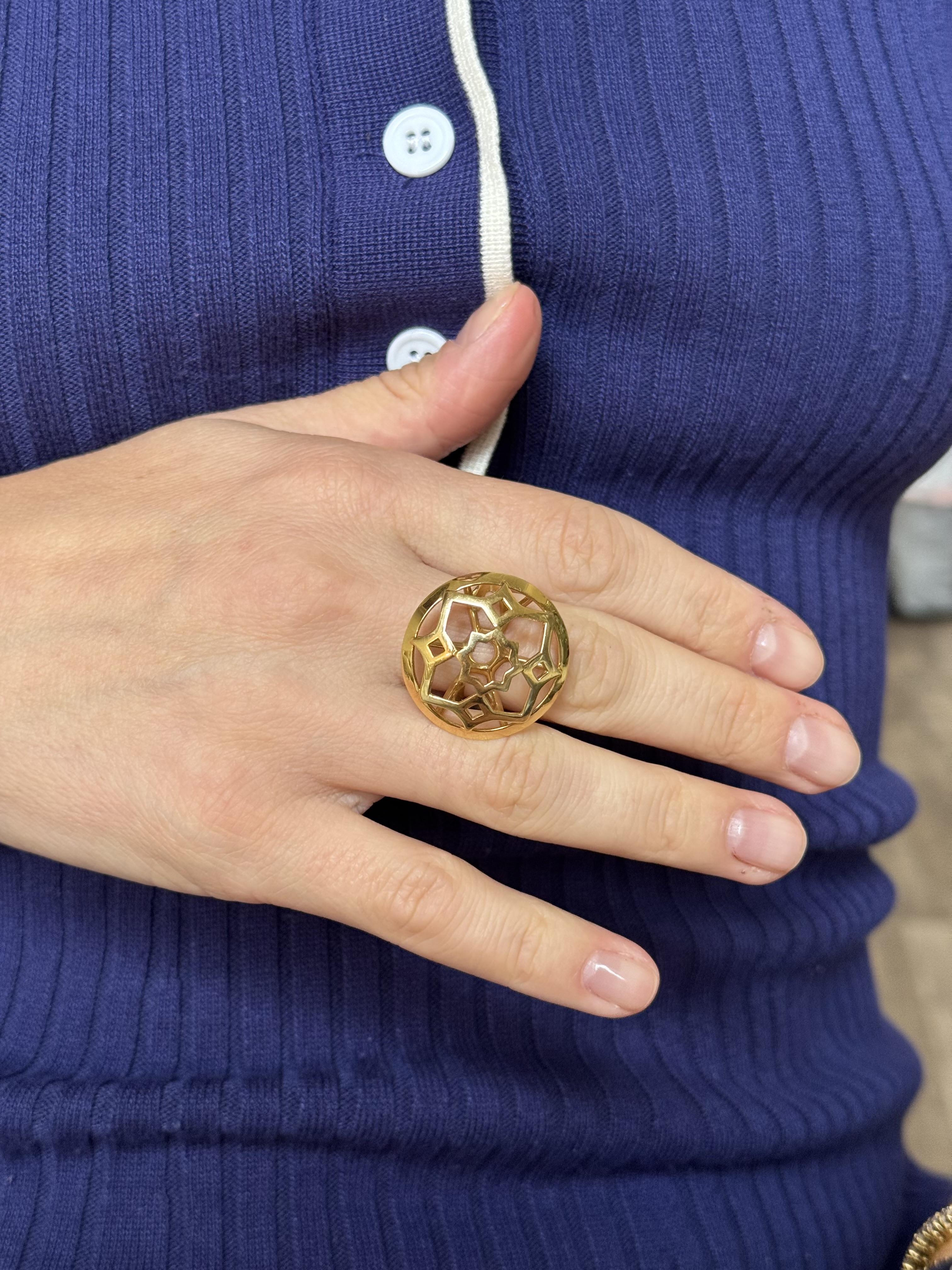 Tiffany & Co Paloma Picasso Zellige Gold Ring