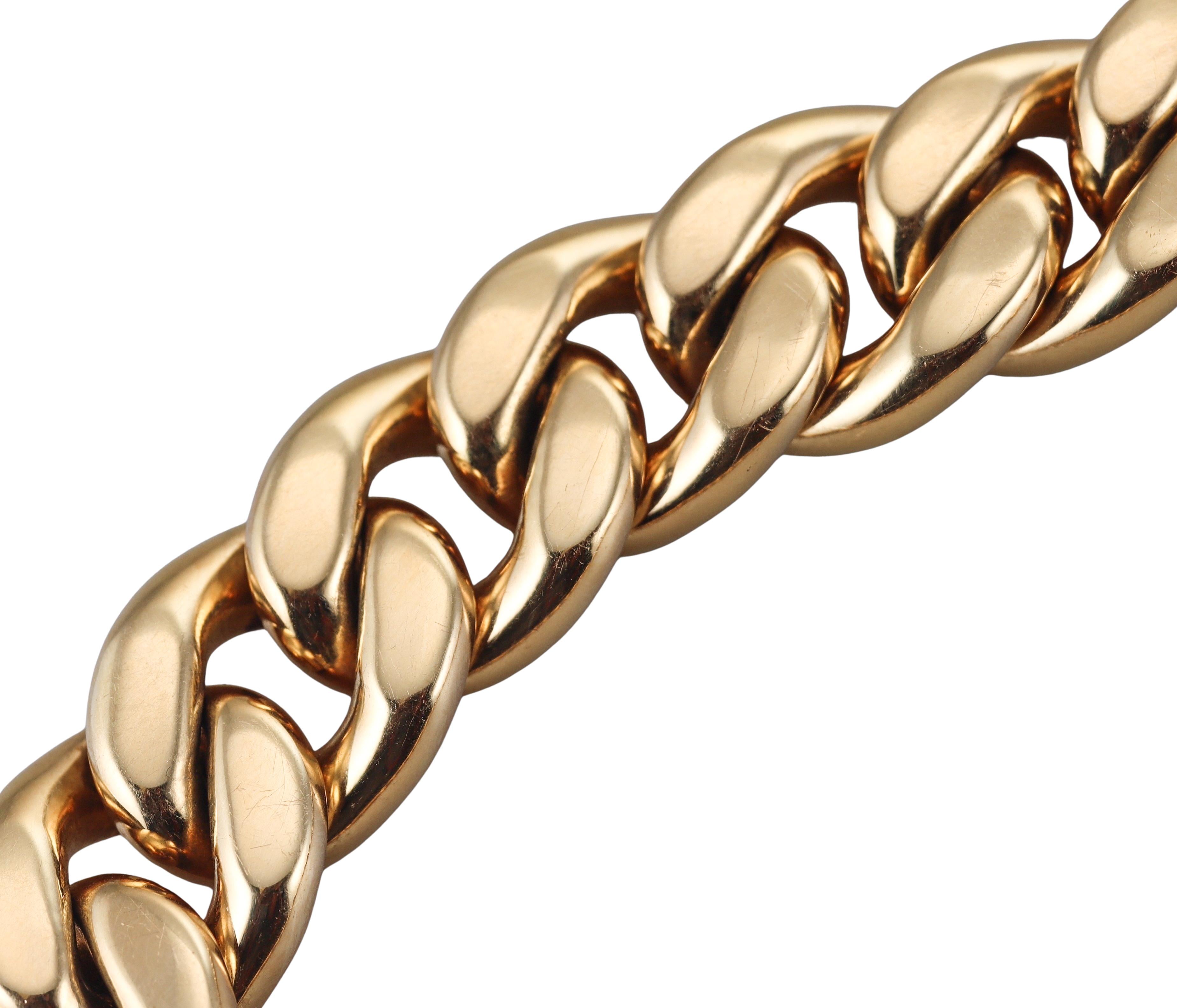 Bottega Veneta Gold Diamond Curb Link Chain Necklace