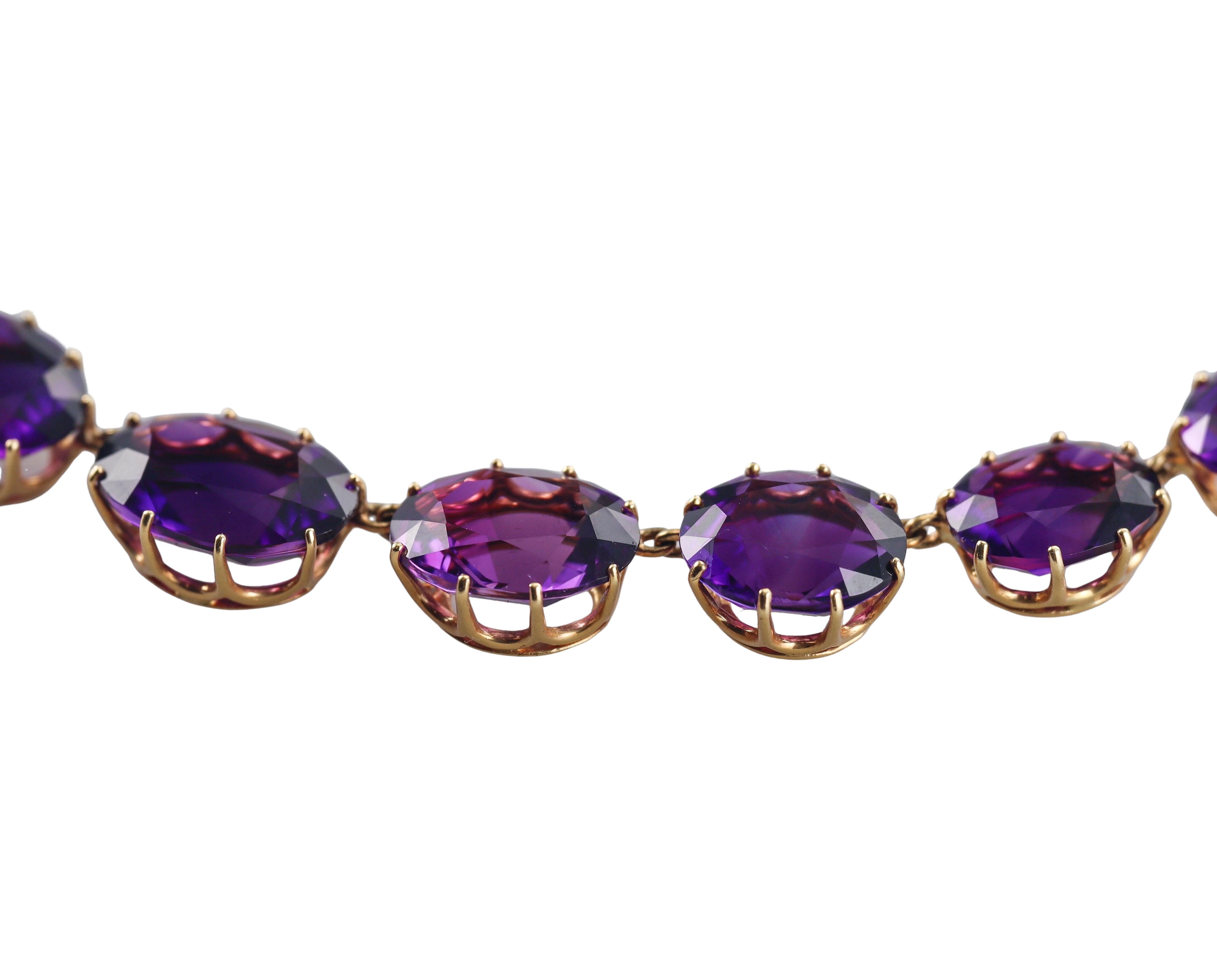 Fred Leighton Amethyst Gold Necklace