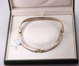 New Old Stock Christofle 18k Gold and Sterling Silver  Necklace 009728
