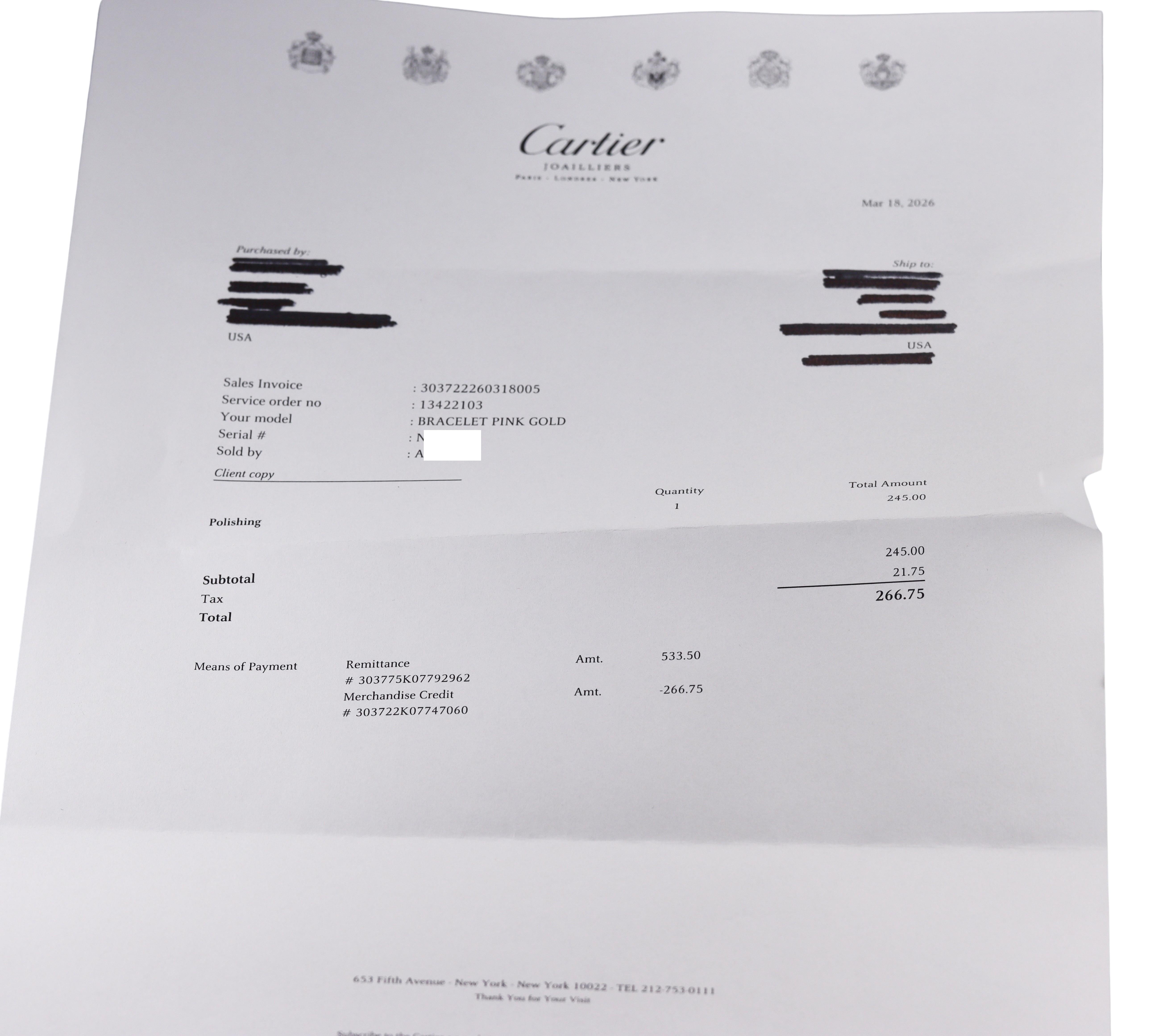 Cartier Juste Un Clou Rose Gold Small Model Bracelet Size 17