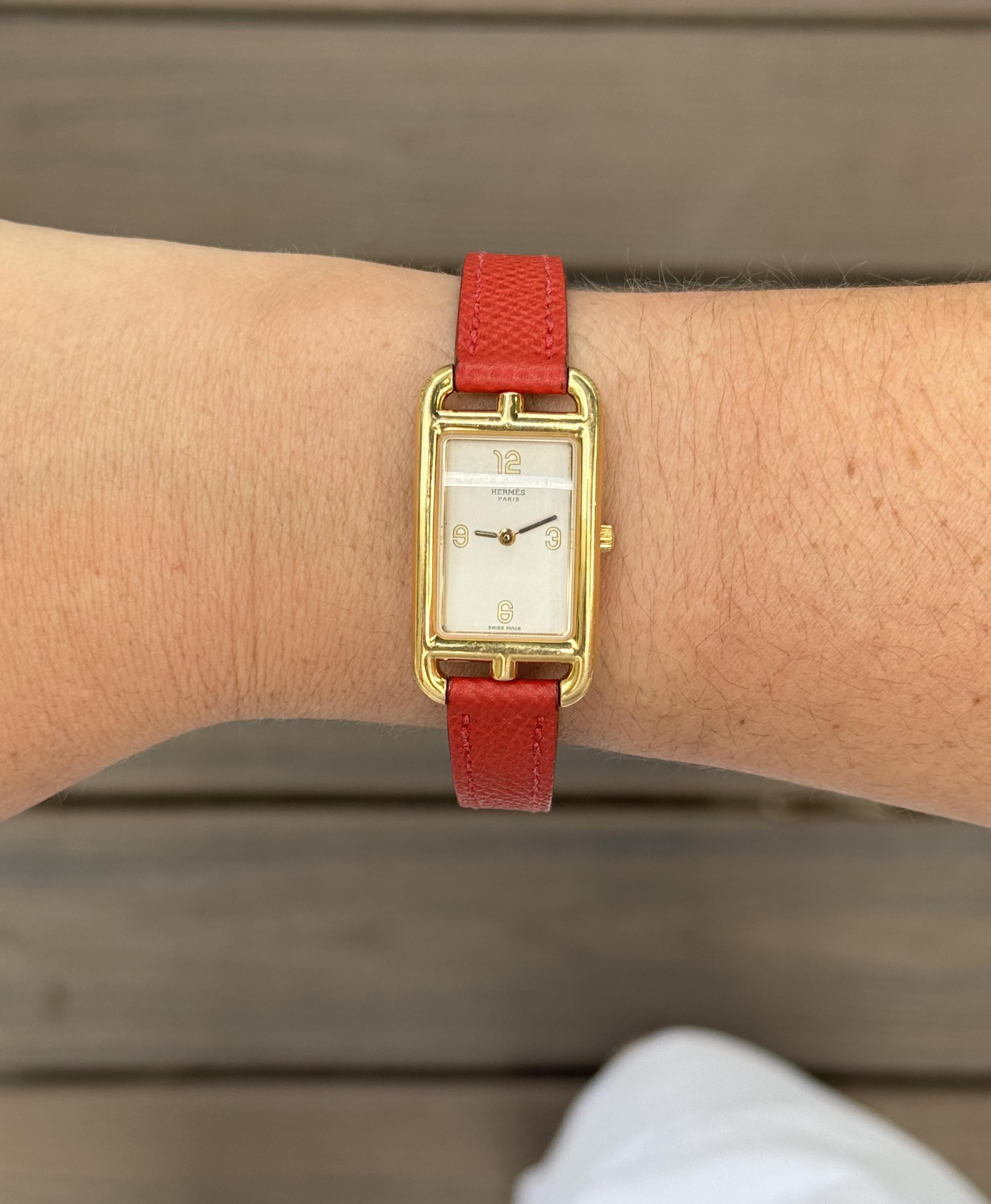 時計 hermes ladies watch Hermes Nantucket Yellow Gold Ladies Watch