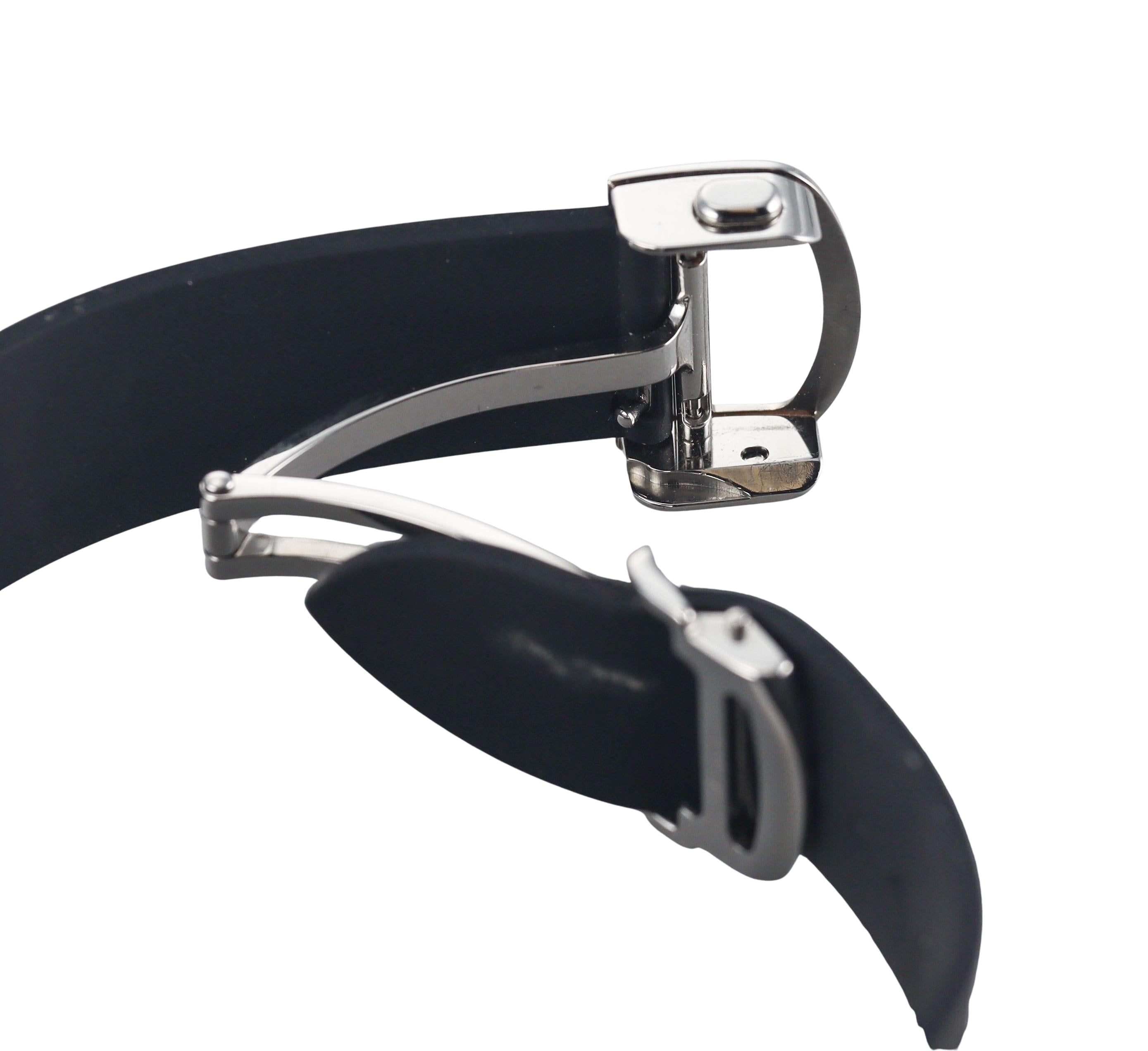 Cartier Santos Large Black Automatic Watch 4072/WSSA0039