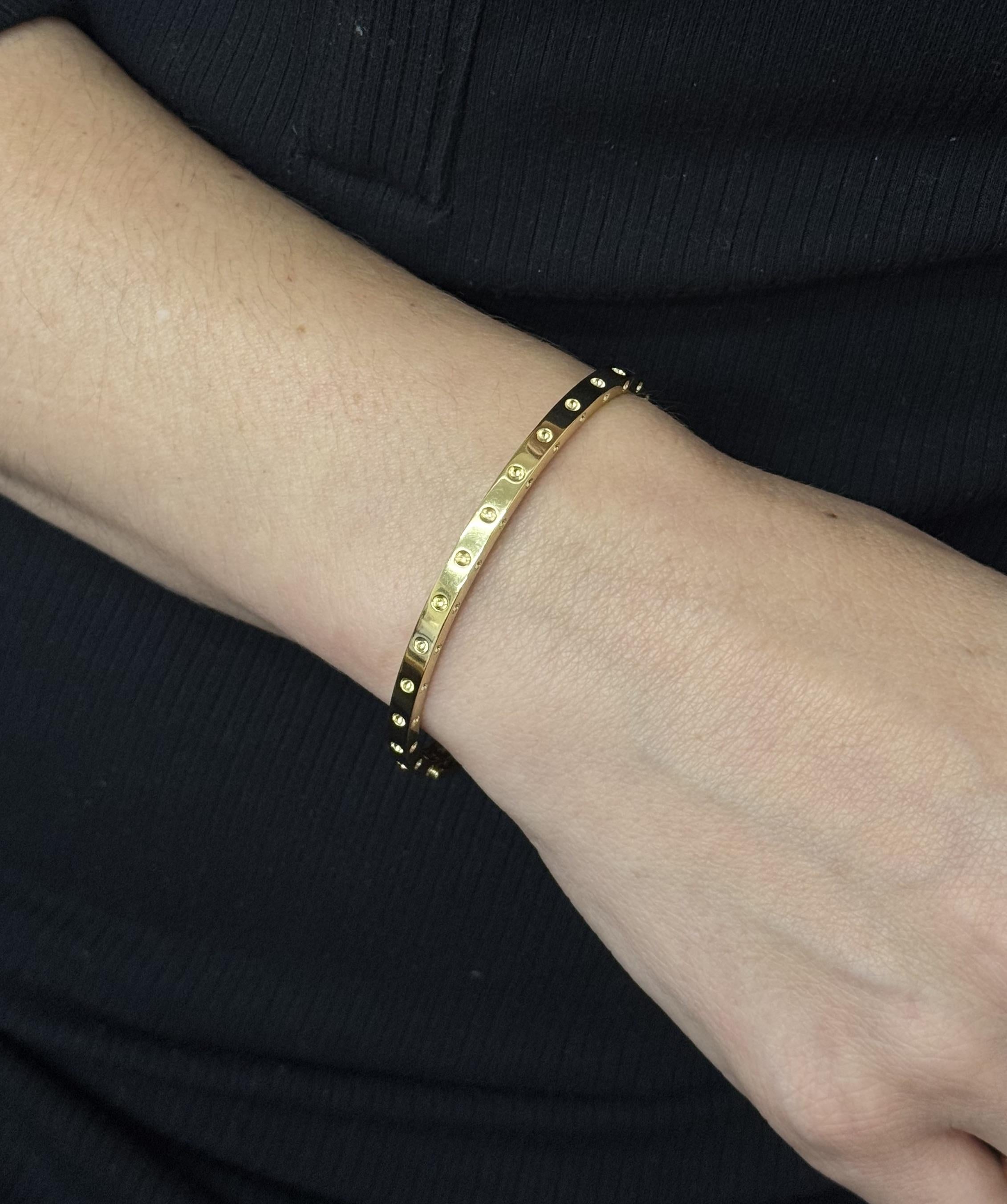 Roberto Coin Symphony Dotted Yellow Gold Bracelet