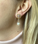 Buccellati 18k Gold South Sea Pearl Earrings