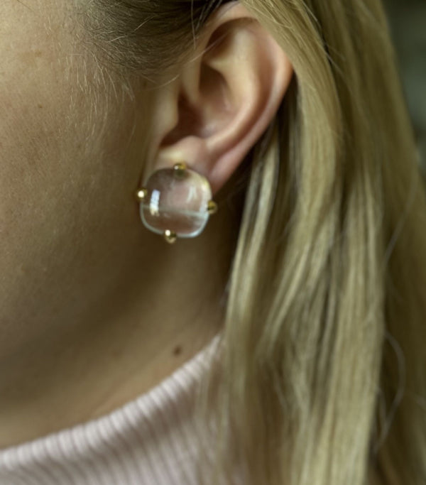 Pomellato Aquamarine 18k Gold Earrings