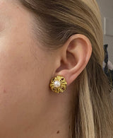 Lagos Pearl Gold Earrings