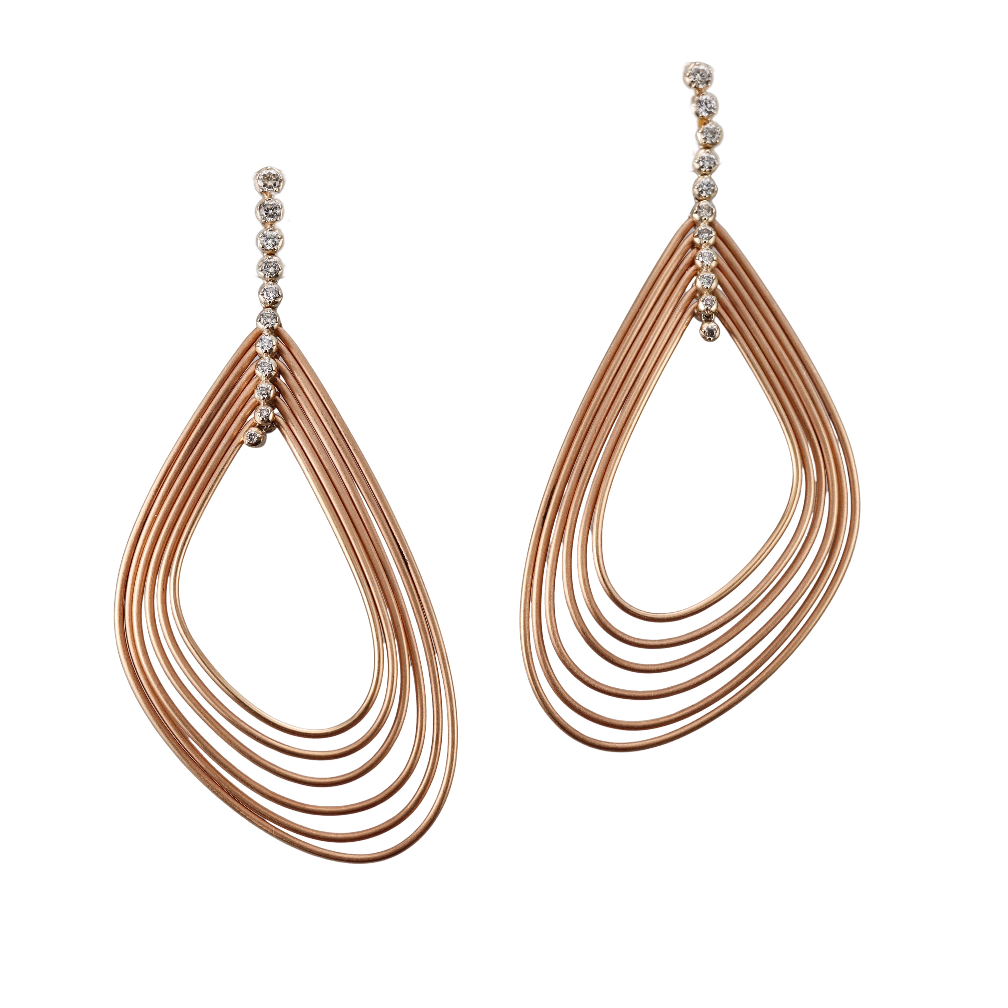H. Stern Iris Noble Gold Diamond Earrings