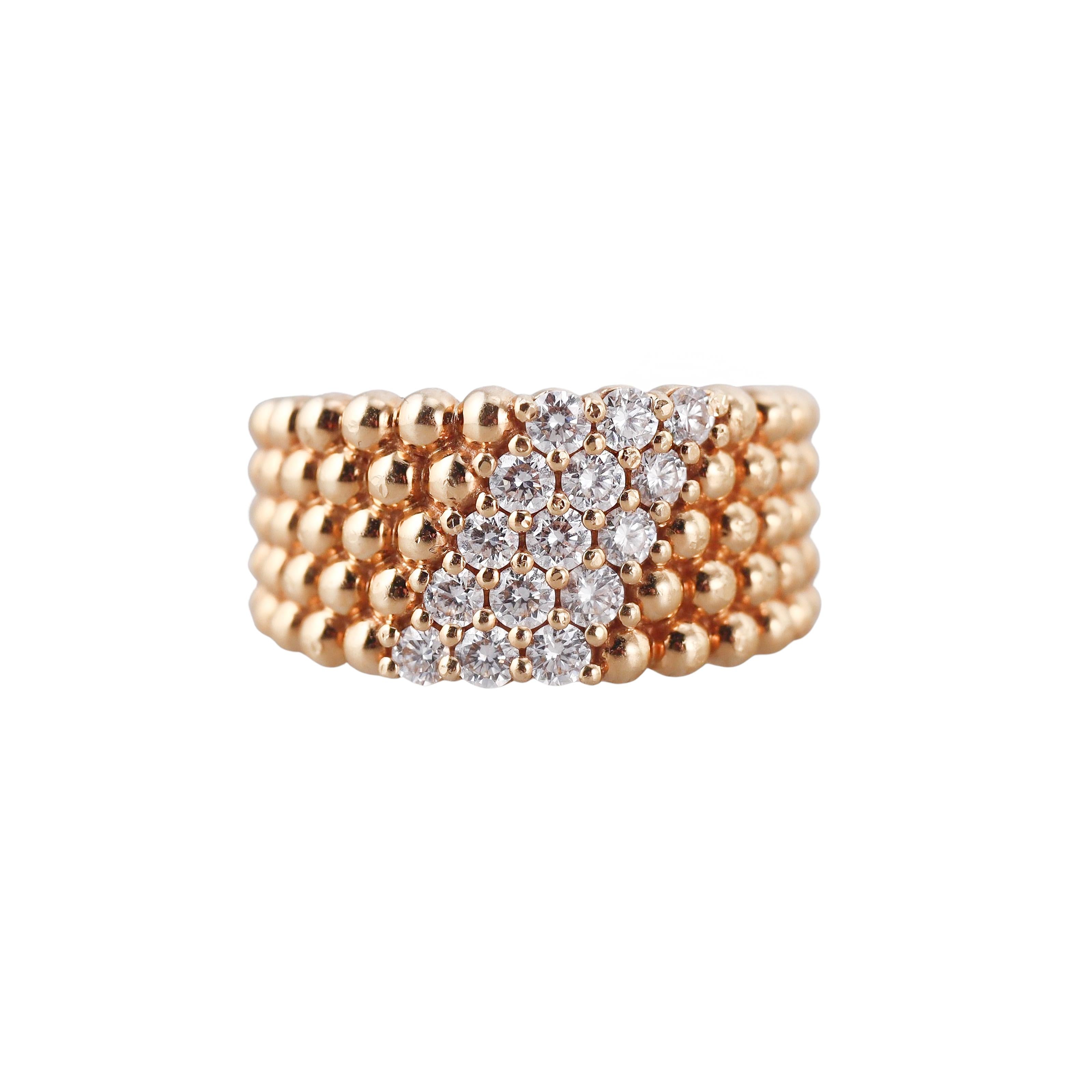 Van Cleef & Arpels Perlee Diamond Ring