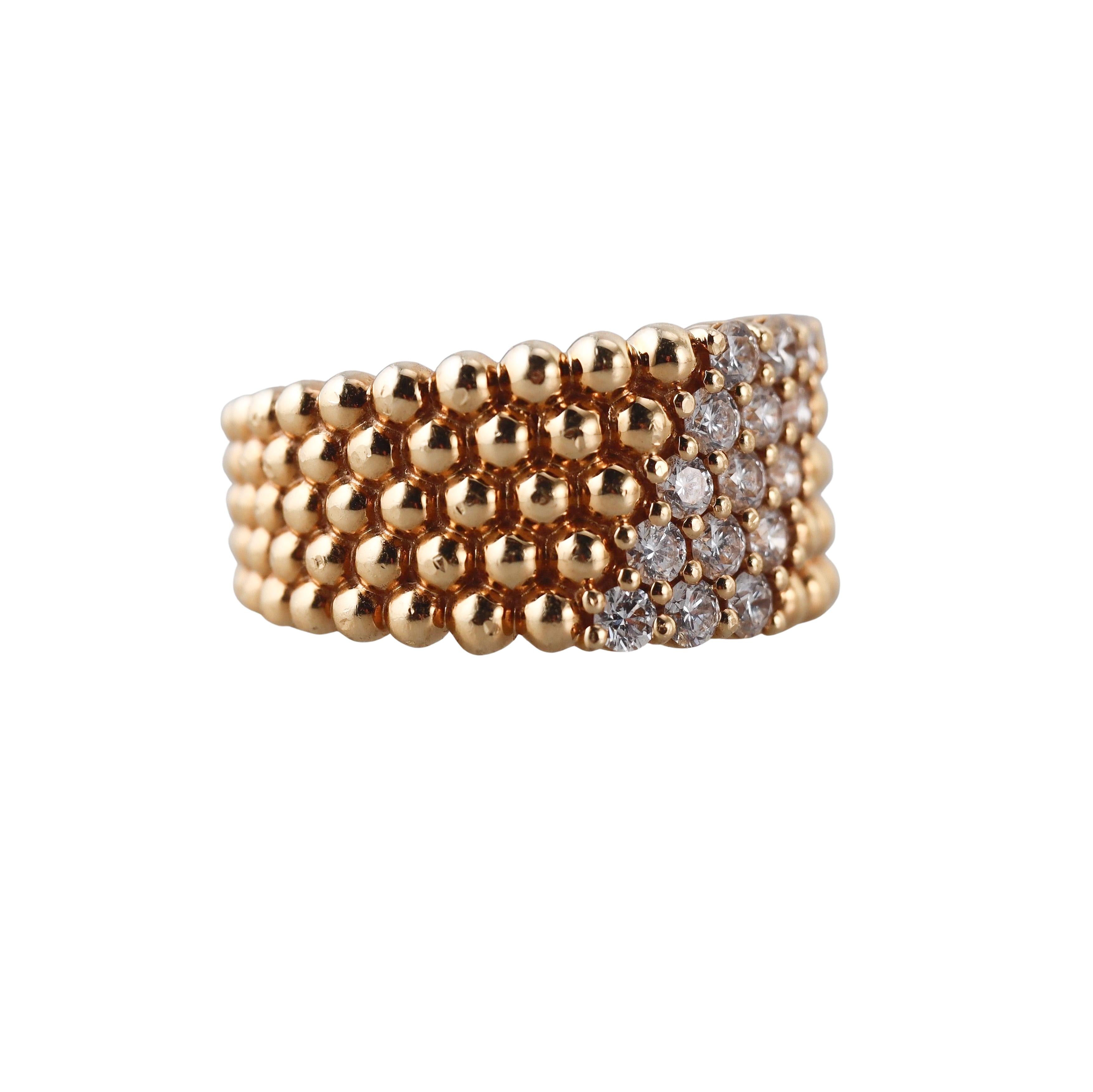 Van Cleef & Arpels Perlee Diamond Ring