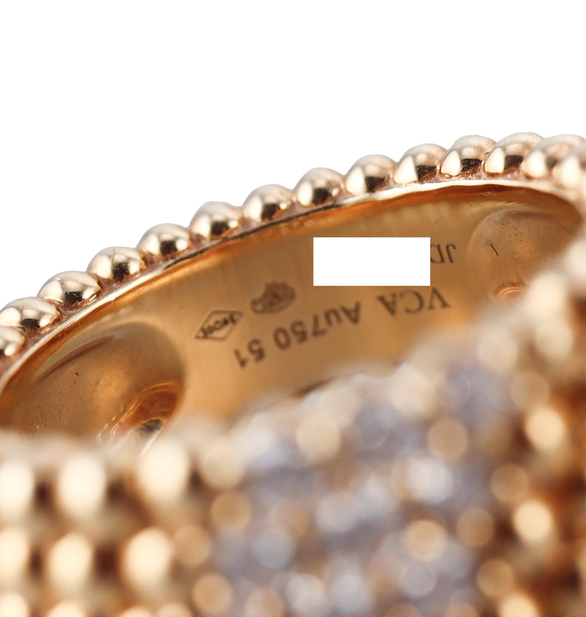 Van Cleef & Arpels Perlee Diamond Ring