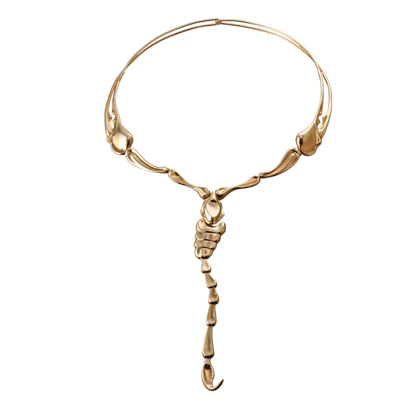 Tiffany & Co Elsa Peretti Gold Scorpion Necklace