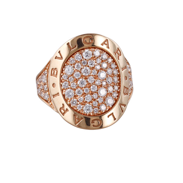 Bulgari Diamond Yellow Gold Ring