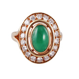 Cartier Paris Diamond Emerald Gold Ring