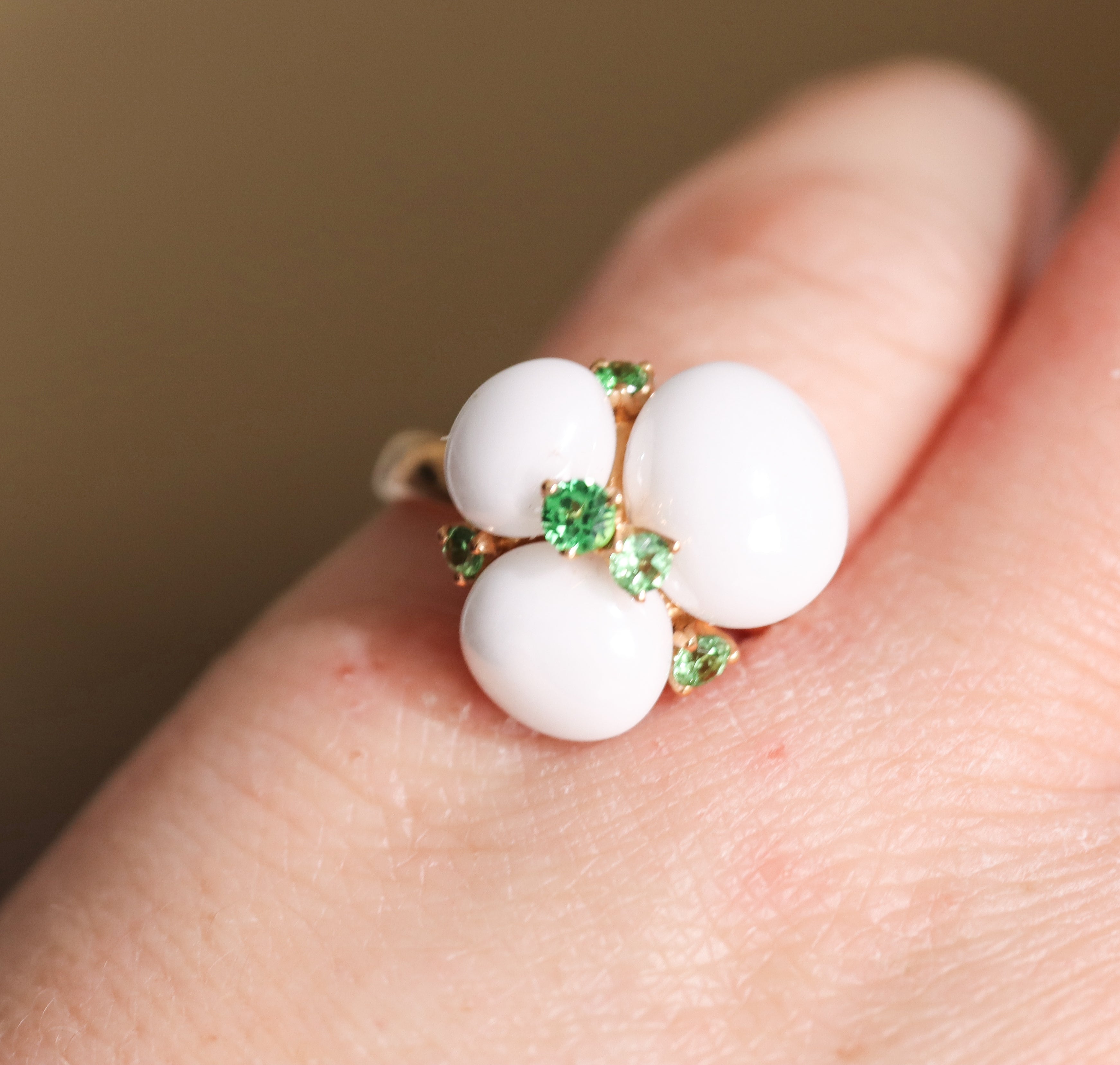 Pomellato Capri Ceramic Tsavorite Rose Gold Ring