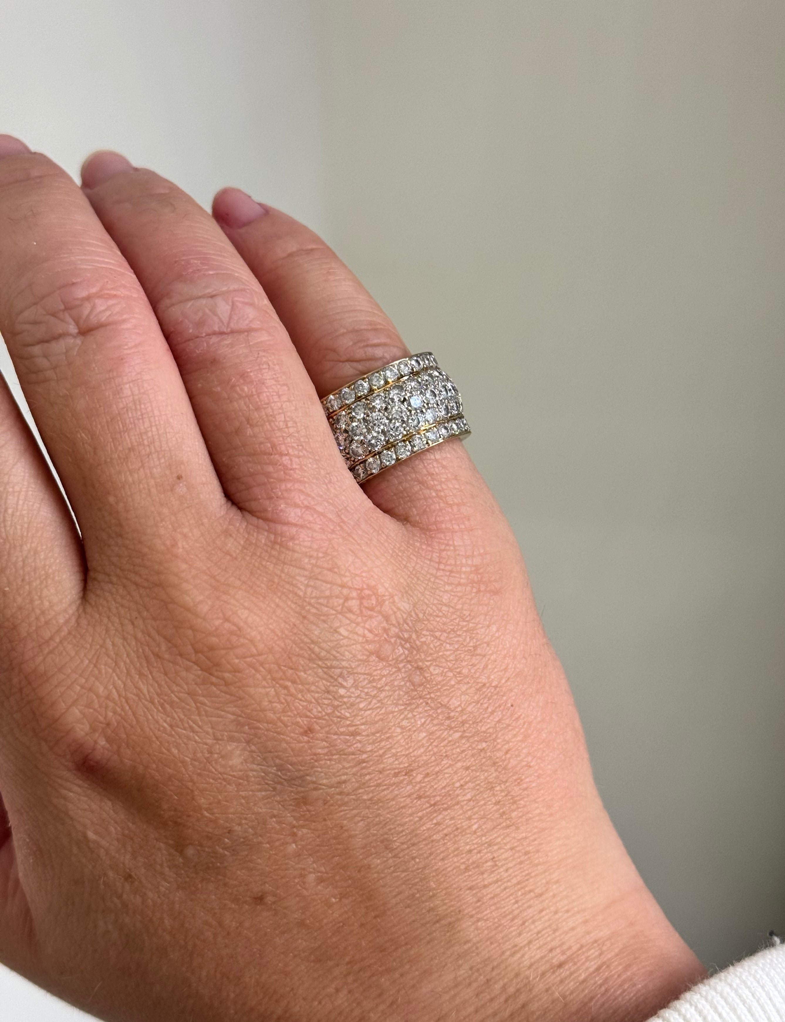 Cartier Nigeria Diamond Gold Eternity Band Ring