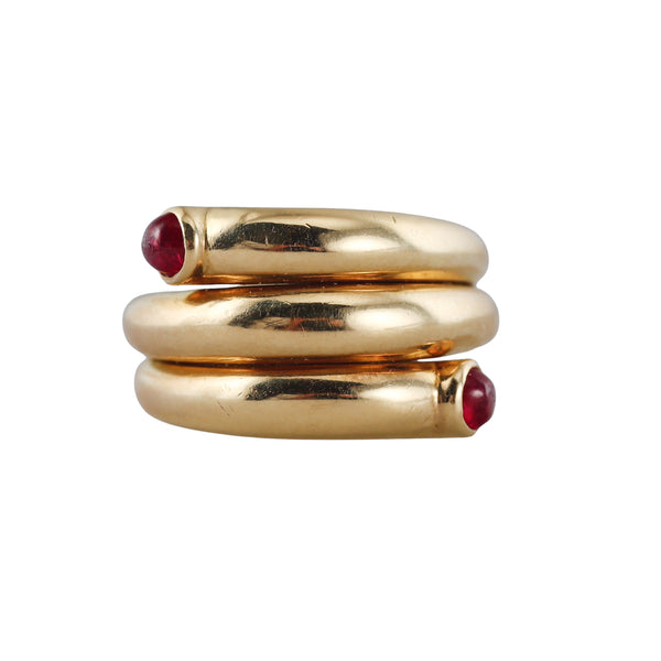 Tiffany & Co Schlumberger Ruby Gold Wrap Ring