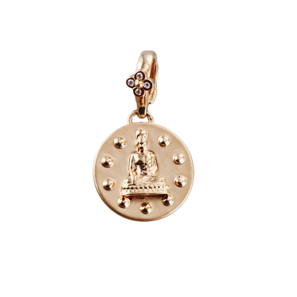 Orly Marcel Gold Diamond Buddha Pendant