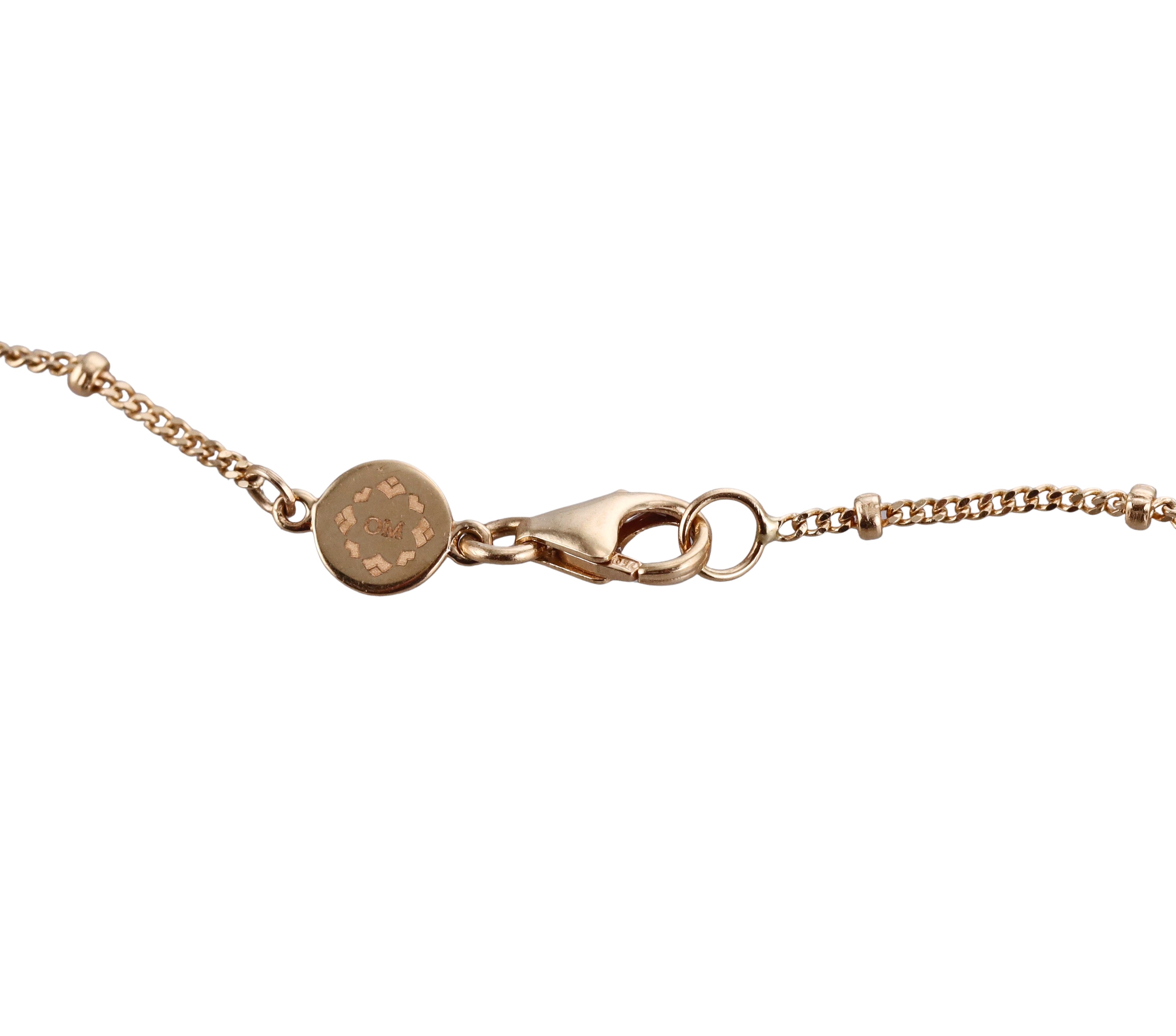 Orly Marcel Gold Ruby Emerald Ajna Pendant Necklace