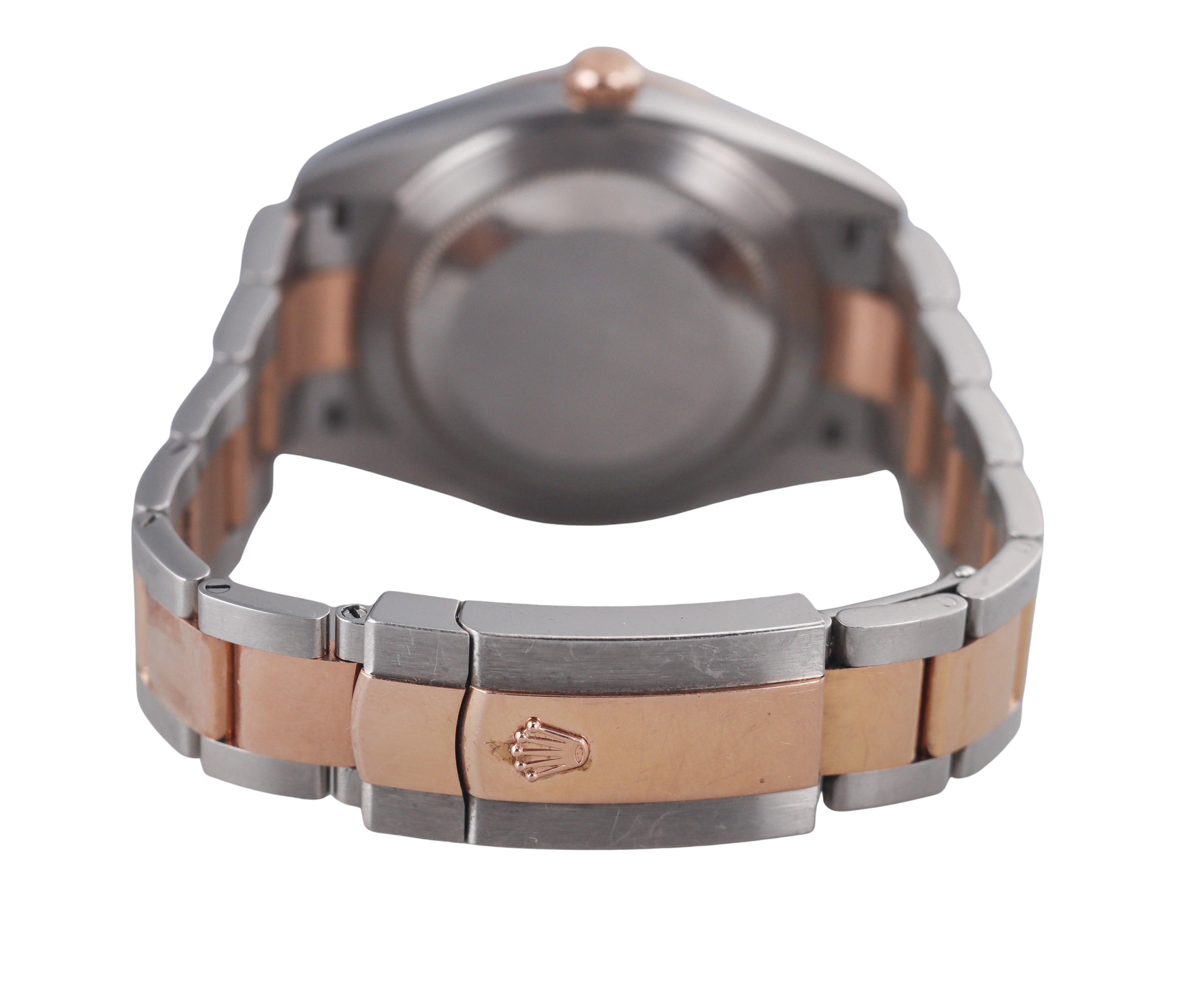 Rolex Datejust 41 Chocolate Dial 18K Rose Gold Steel Watch 126301