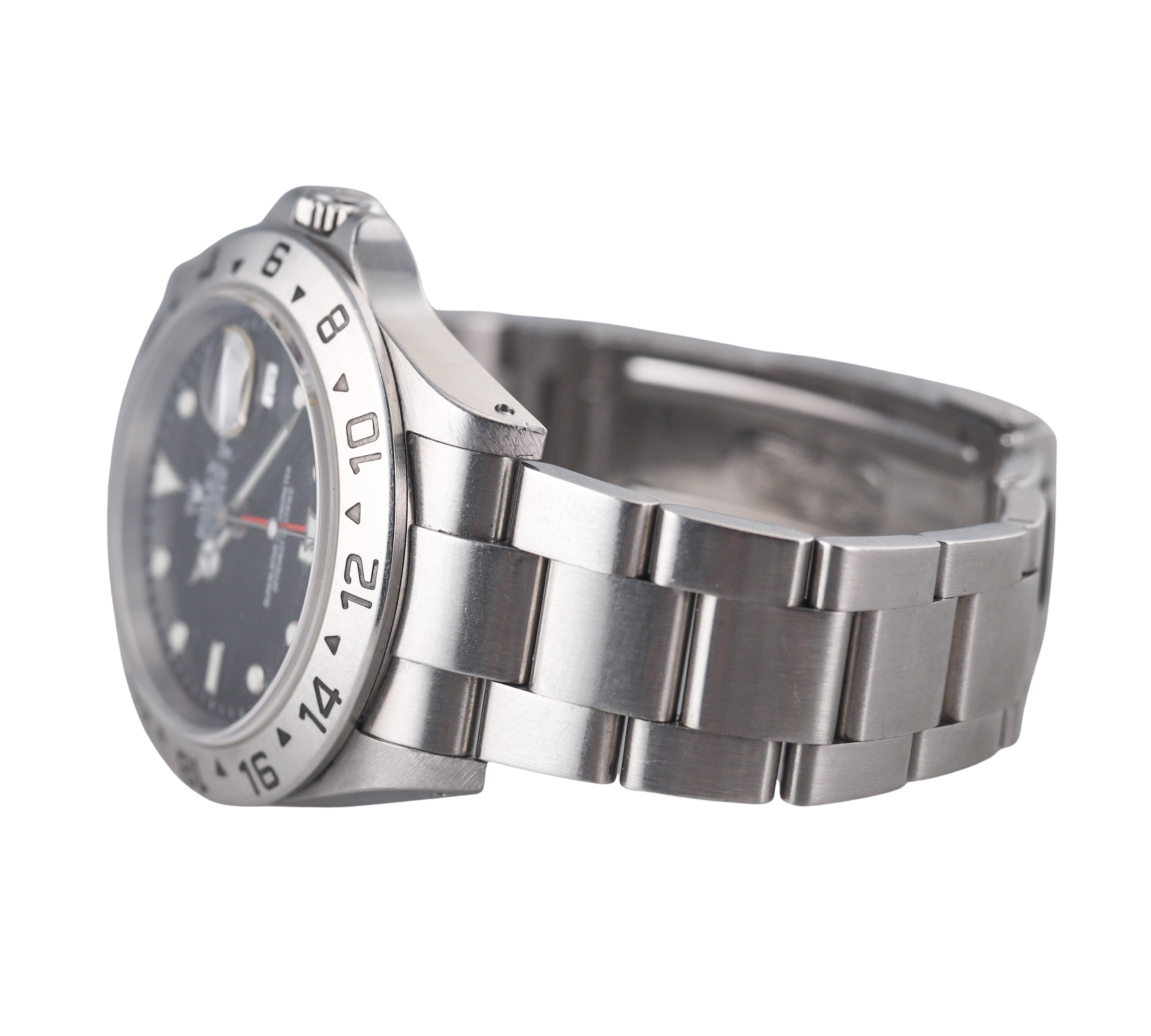 Rolex Explorer II Black Dial Automatic Watch 16750