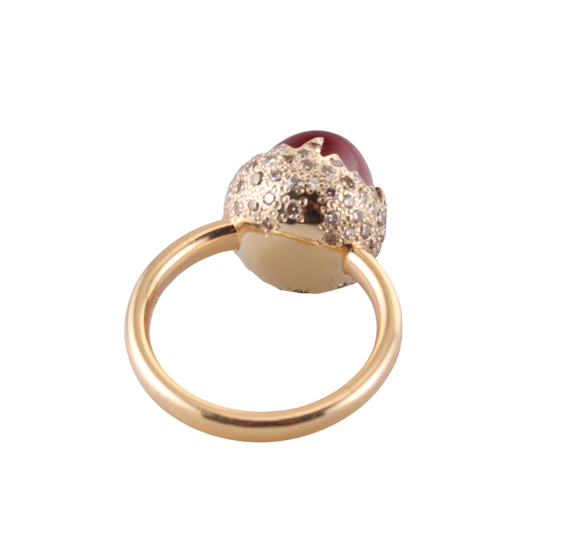 Pomellato Chimera Gold Diamond Rubellite Ring