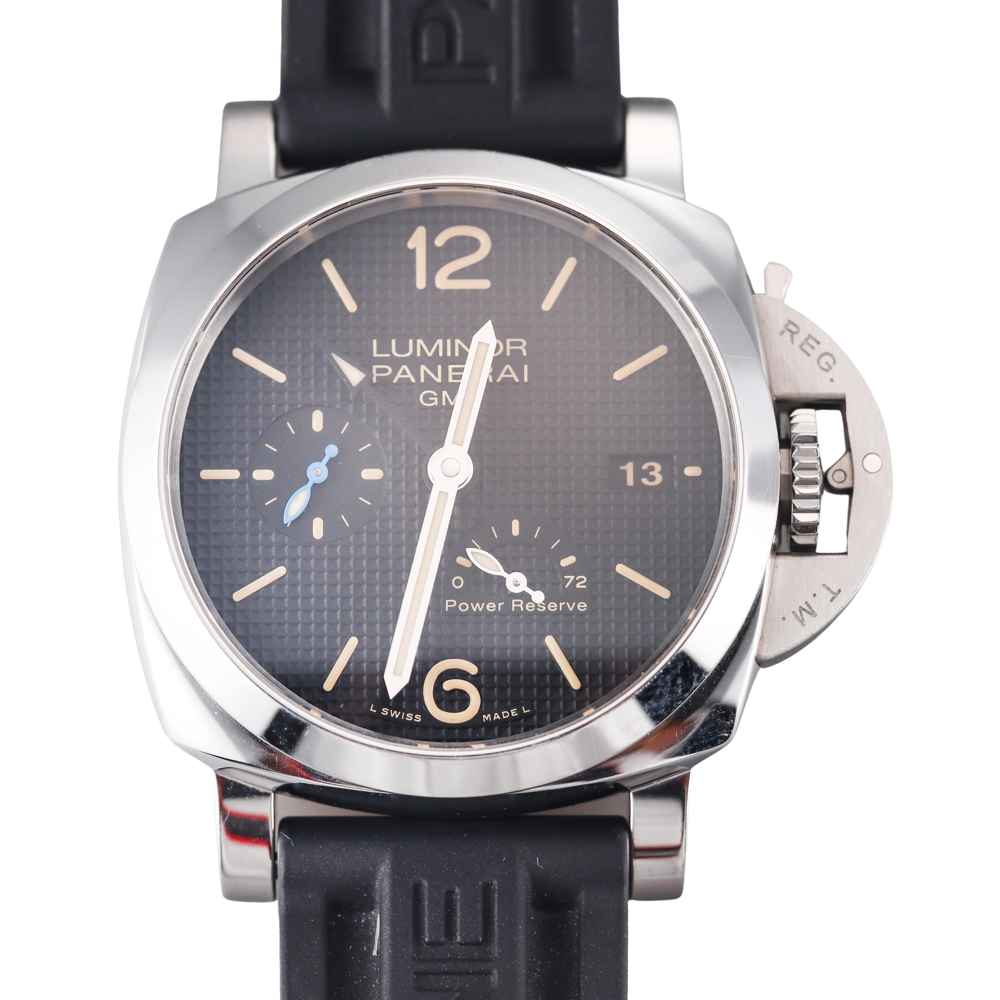 Panerai Luminor 1950 3 Days GMT Power Reserve Automatic Watch PAM01537