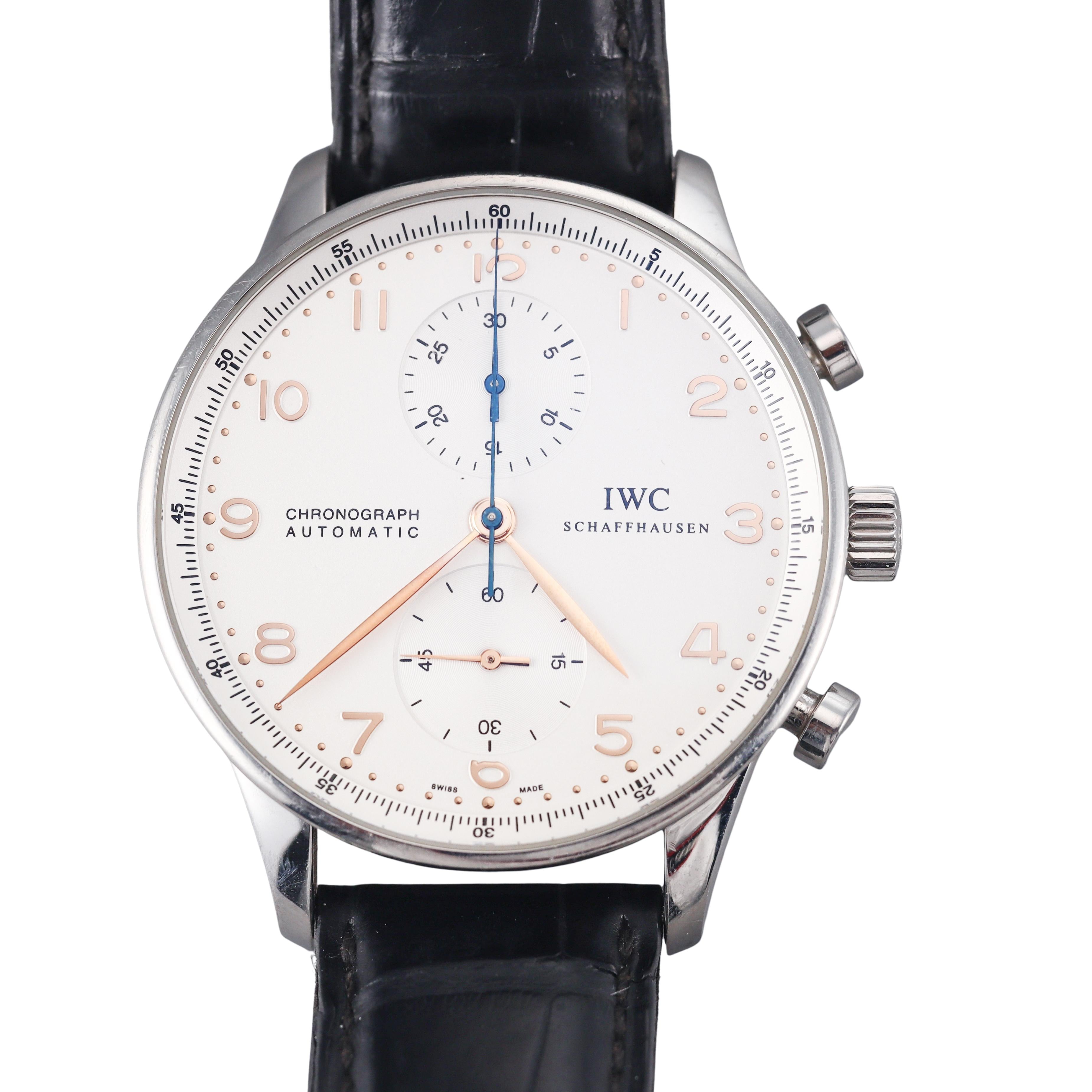 IWC Portugieser Chronograph Stainless Steel Automatic Watch IW371401