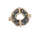 Armenta Sueno Gold Diamond Sapphire Leather Bracelet