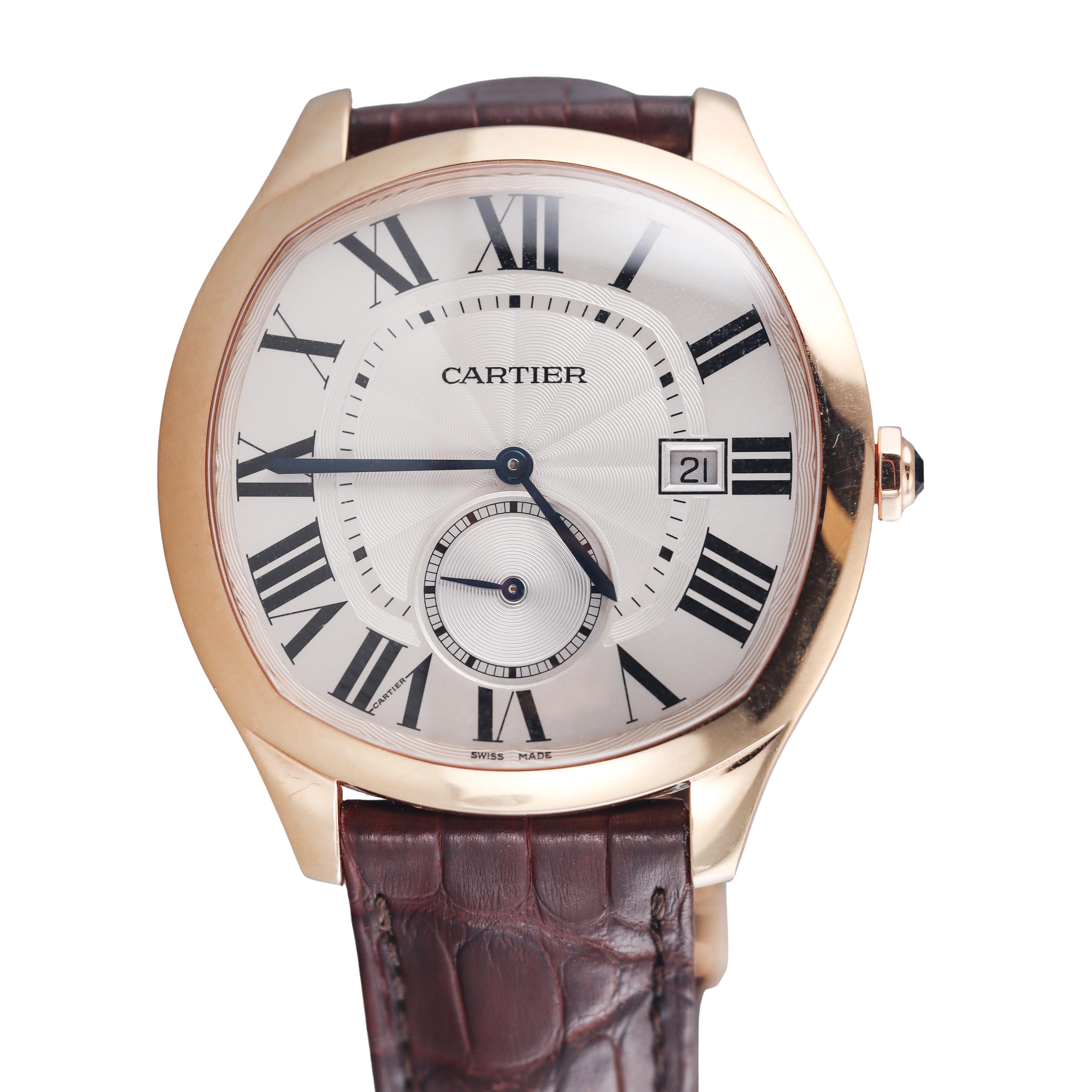 Cartier Drive De Cartier 18k Rose Gold Automatic Watch WGNM0003