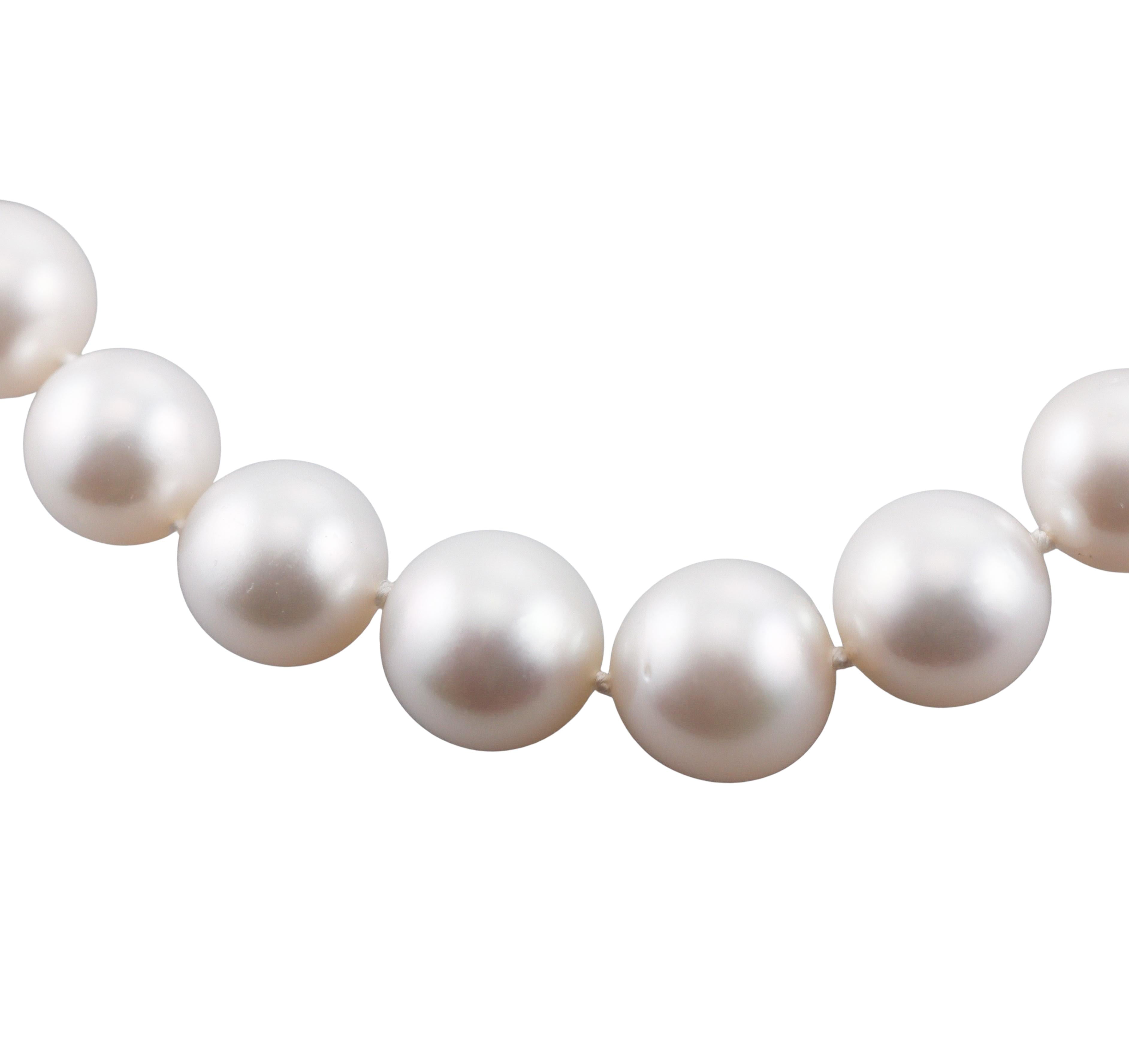 South Sea Pearl Diamond Gold Necklace