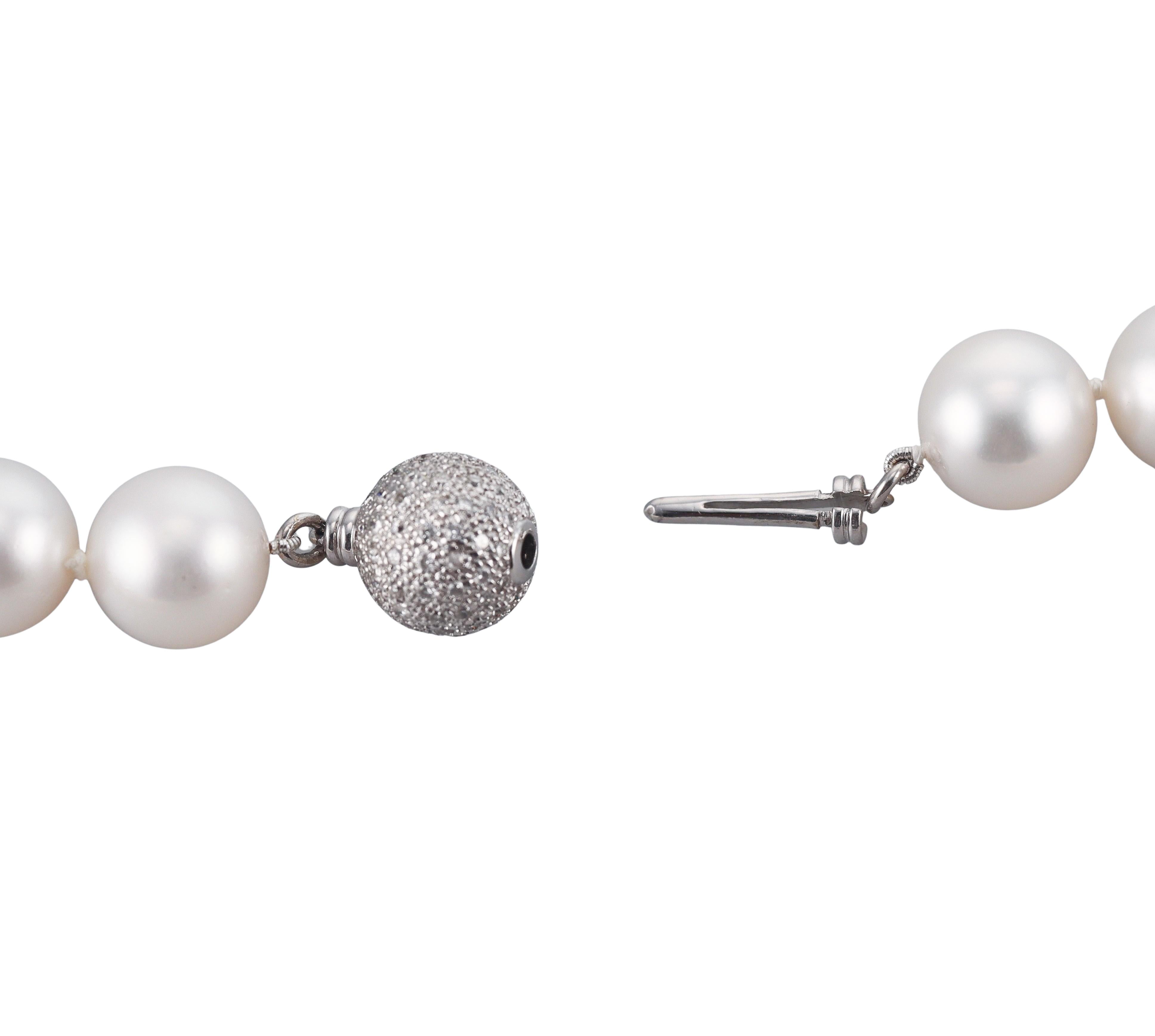 South Sea Pearl Diamond Gold Necklace