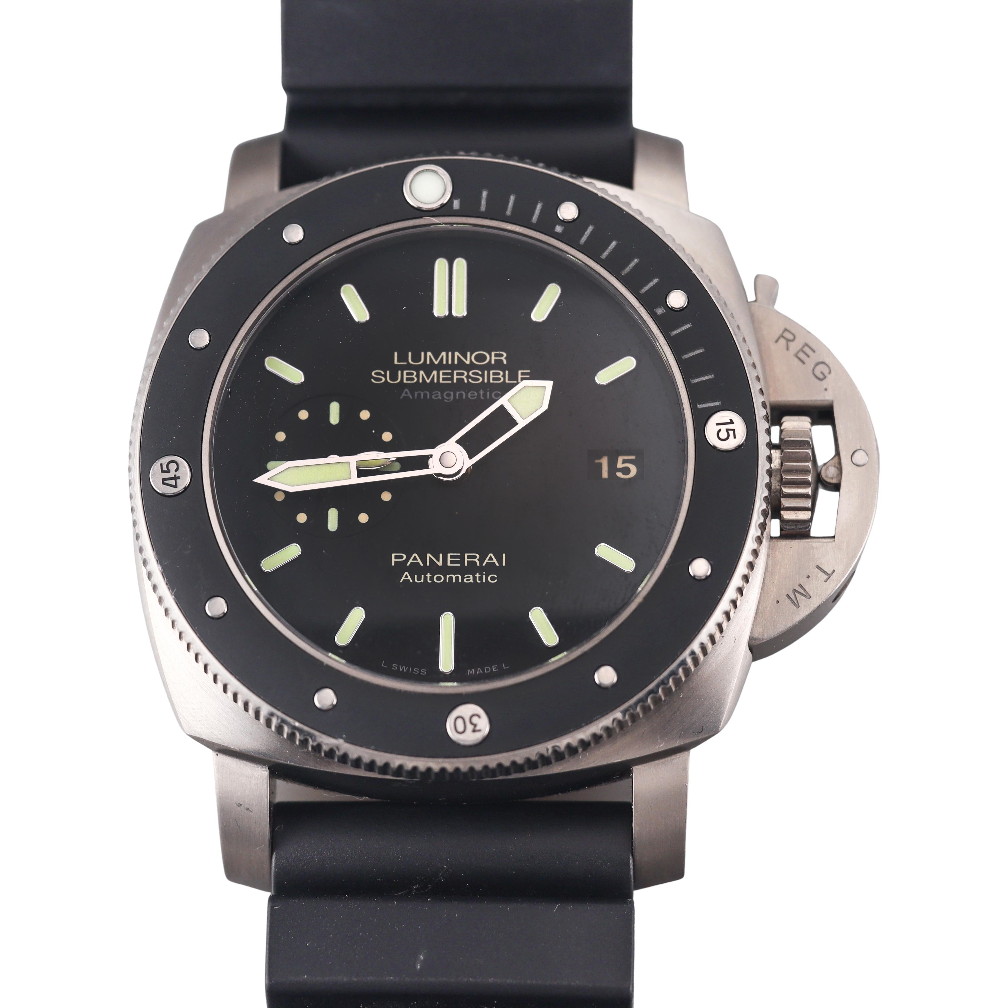 Panerai Luminor Submersible Amagnetic Titanium Watch PAM00389