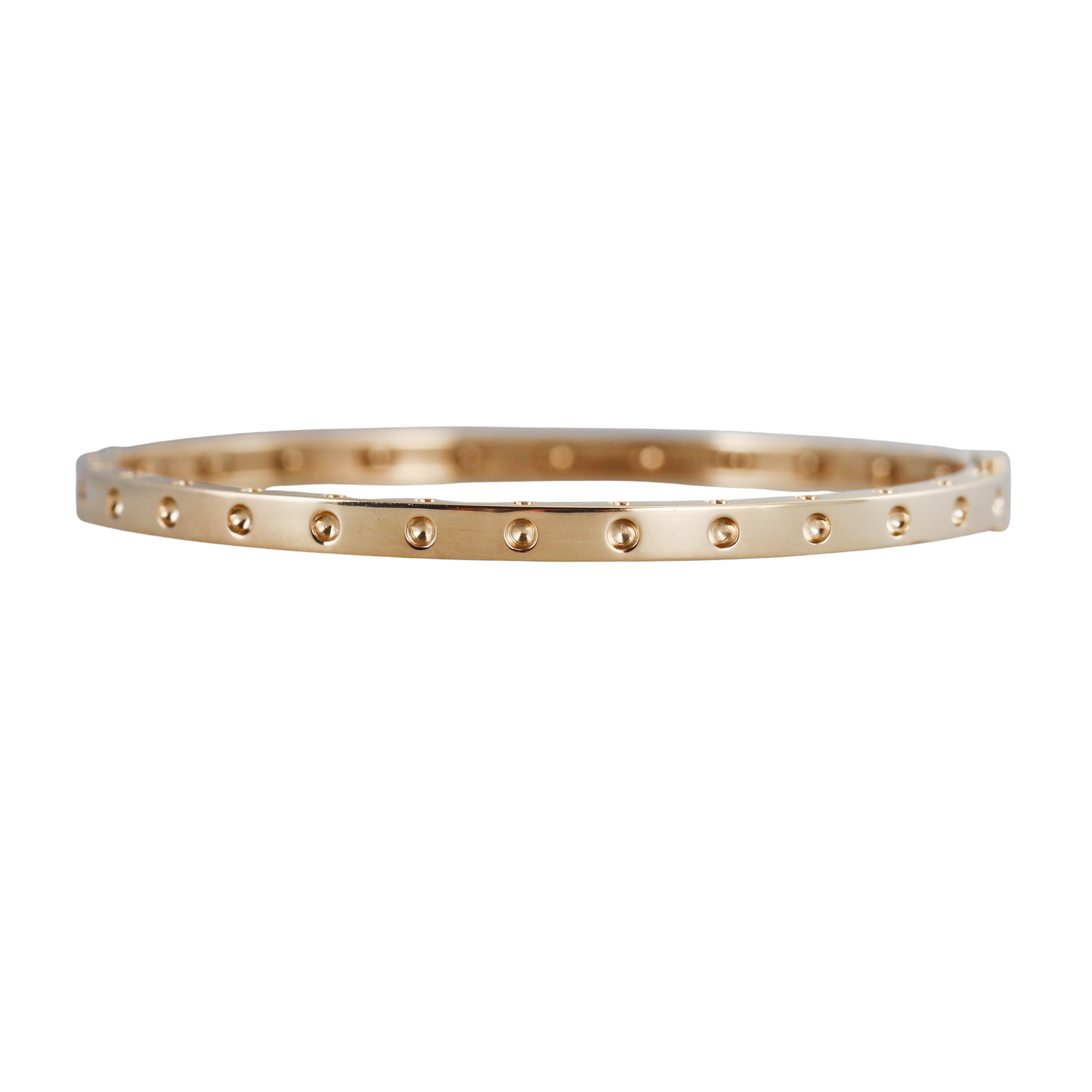 Roberto Coin Symphony Dotted Yellow Gold Bracelet