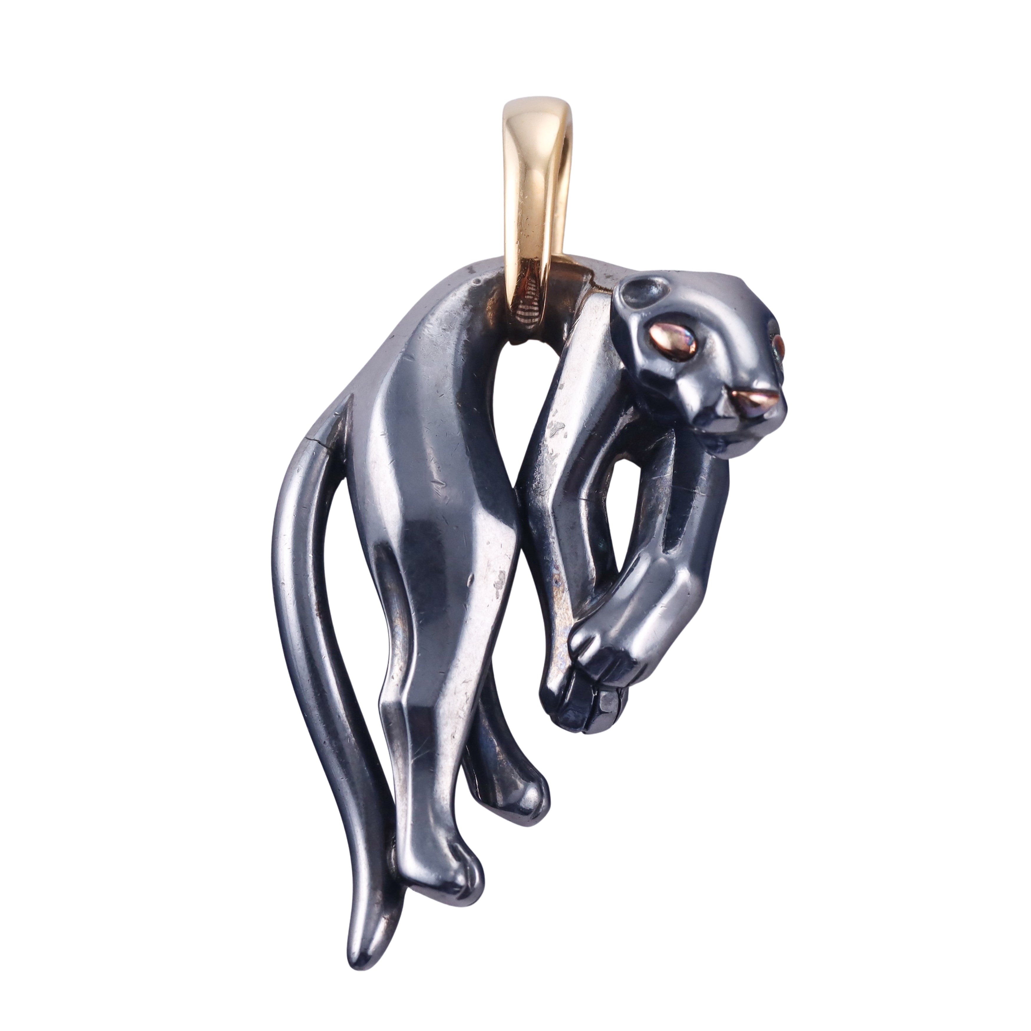Cartier Panthere Gold Silverium Pendant