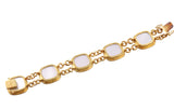Elizabeth Locke Venetian Glass Intaglio Gold Bracelet